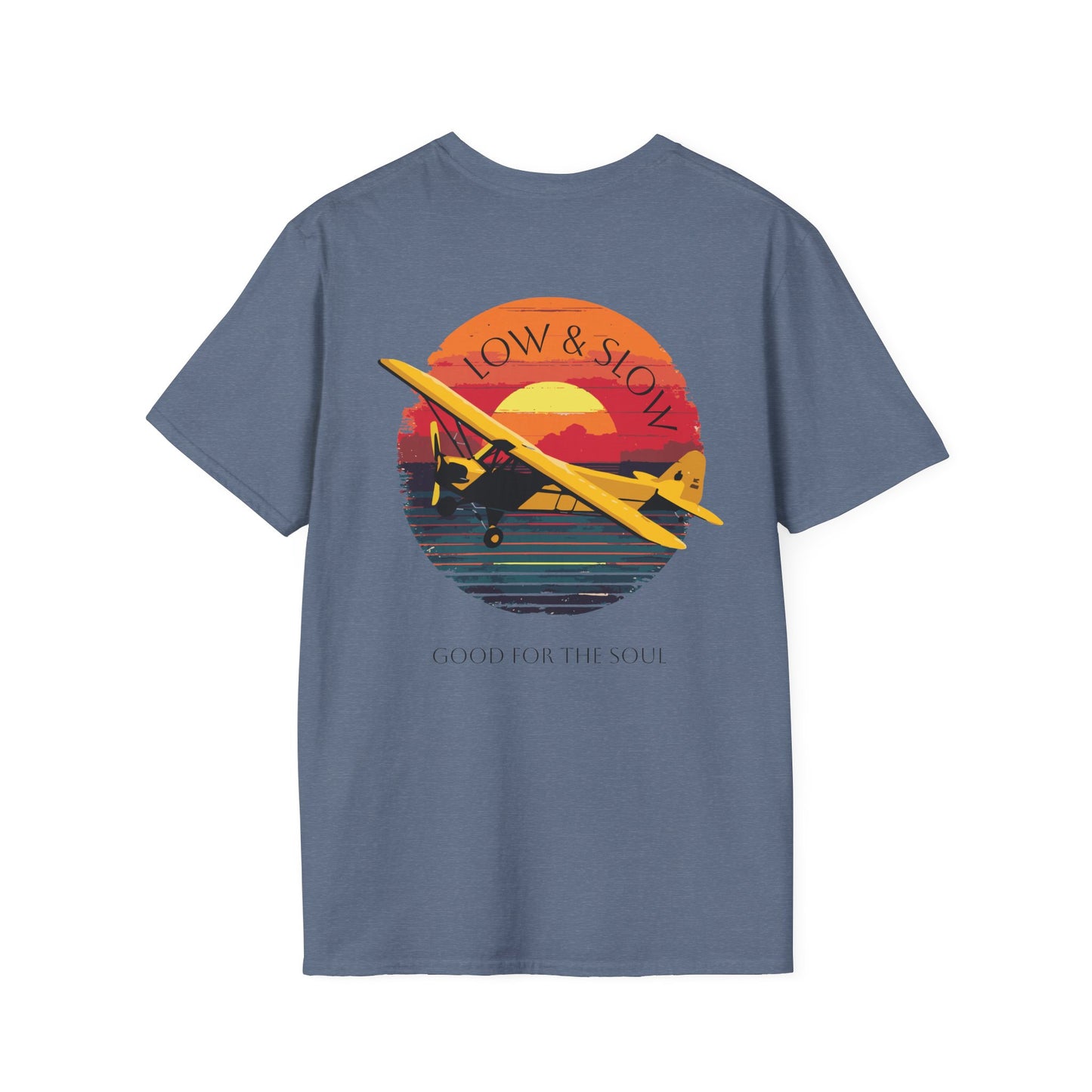Low & Slow Taildragger Flying Aviation T-Shirt
