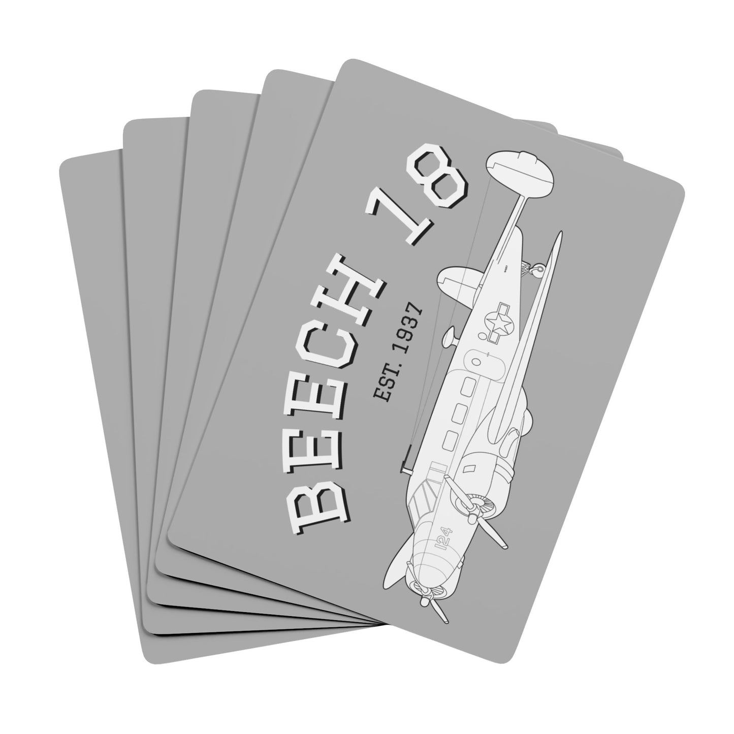 Beech 18 Poker Playing Cards for Game Nights, Unique Card Deck, Casino Theme Gift, Personalized Poker Set, Poker Night Essentials