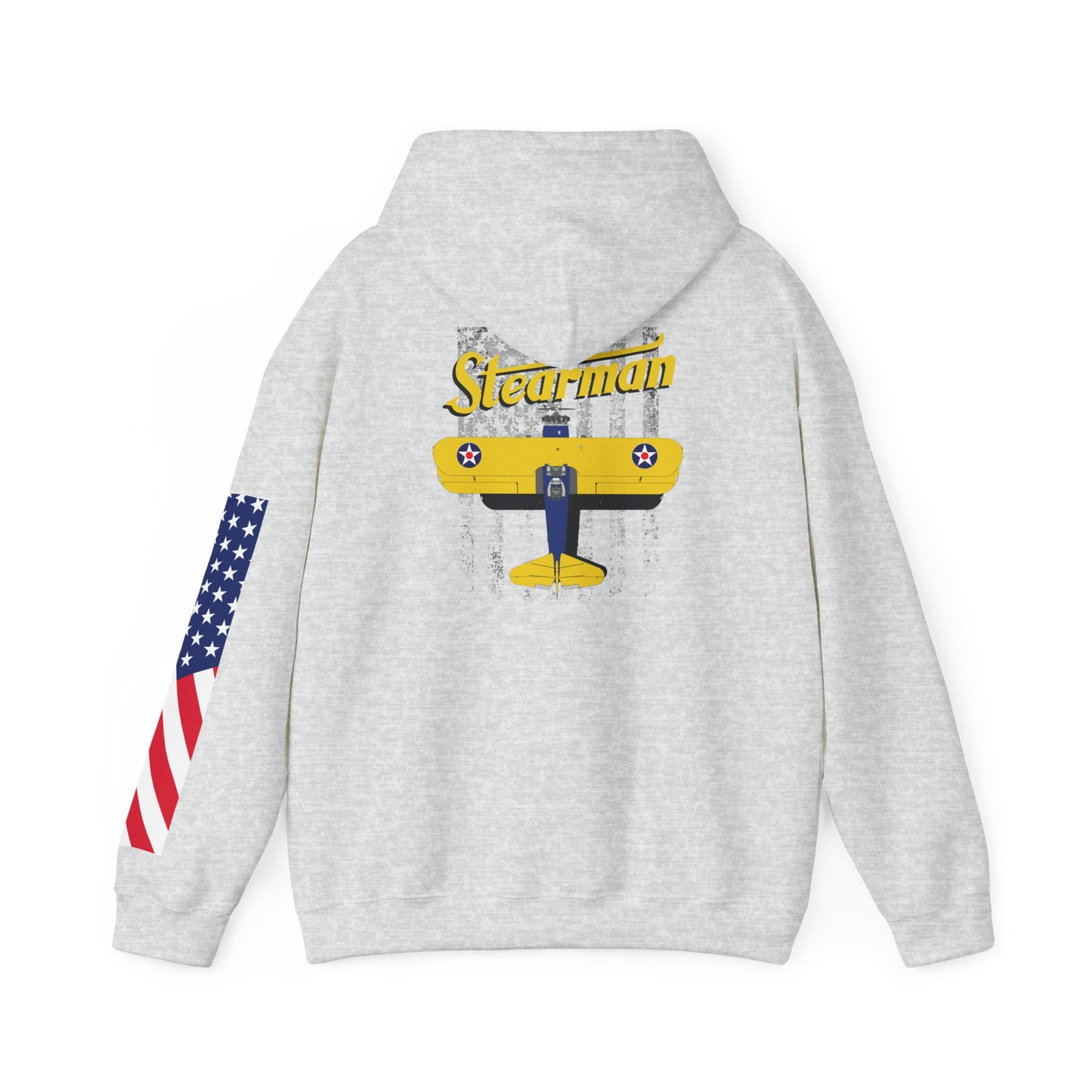 Stearman Aviator Vintage Hoodie, Unisex Pilot Sweatshirt, Retro Aviation Gift, Cozy Travel Wear, Unique Airplane Design