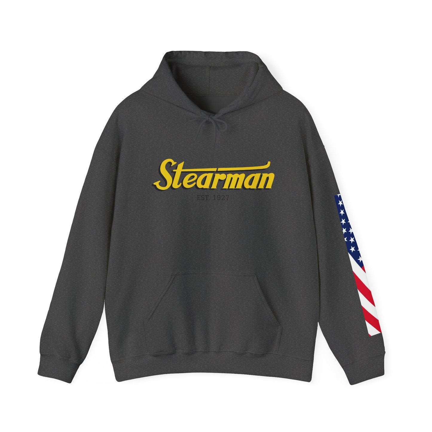 Stearman Aviator Vintage Hoodie, Unisex Pilot Sweatshirt, Retro Aviation Gift, Cozy Travel Wear, Unique Airplane Design