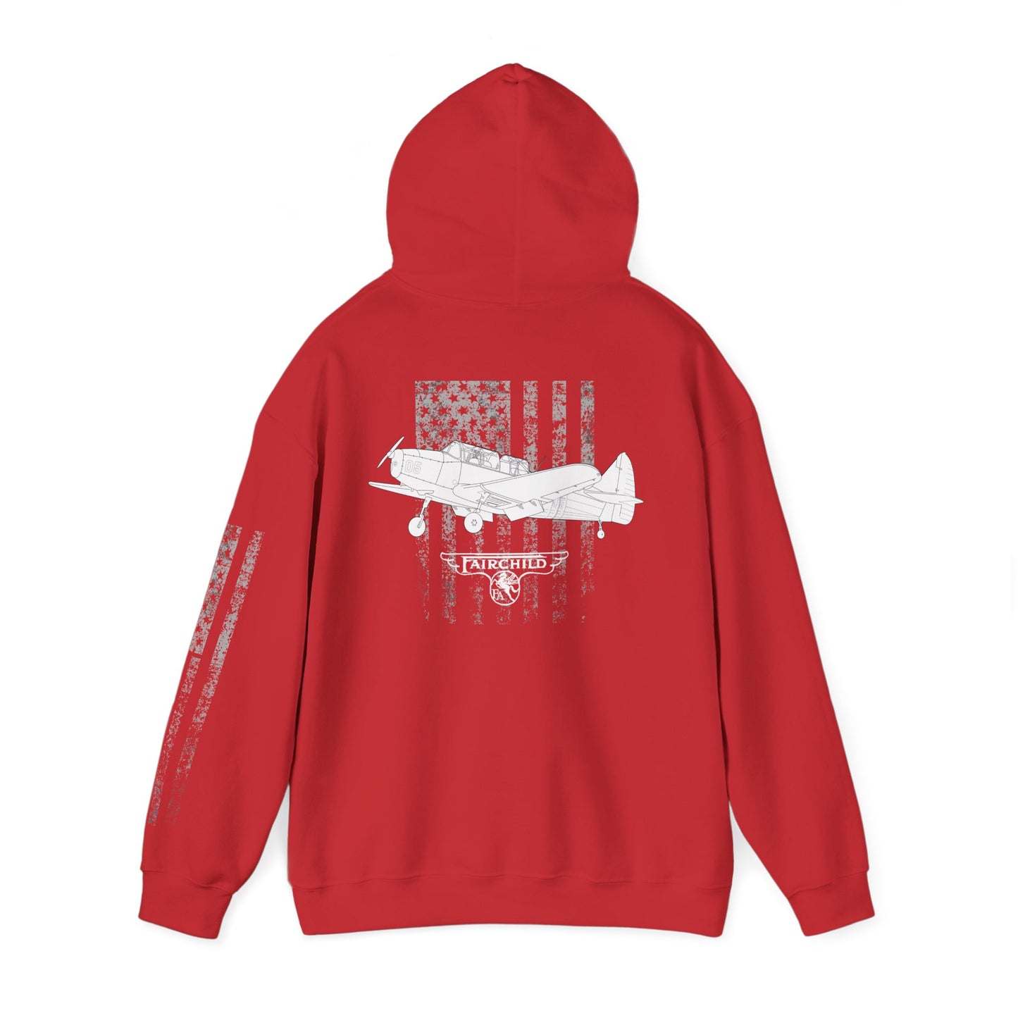 Fairchild PT-26 Aviator Vintage Hoodie, Unisex Pilot Sweatshirt, Retro Aviation Gift, Cozy Travel Wear, Unique Airplane Design