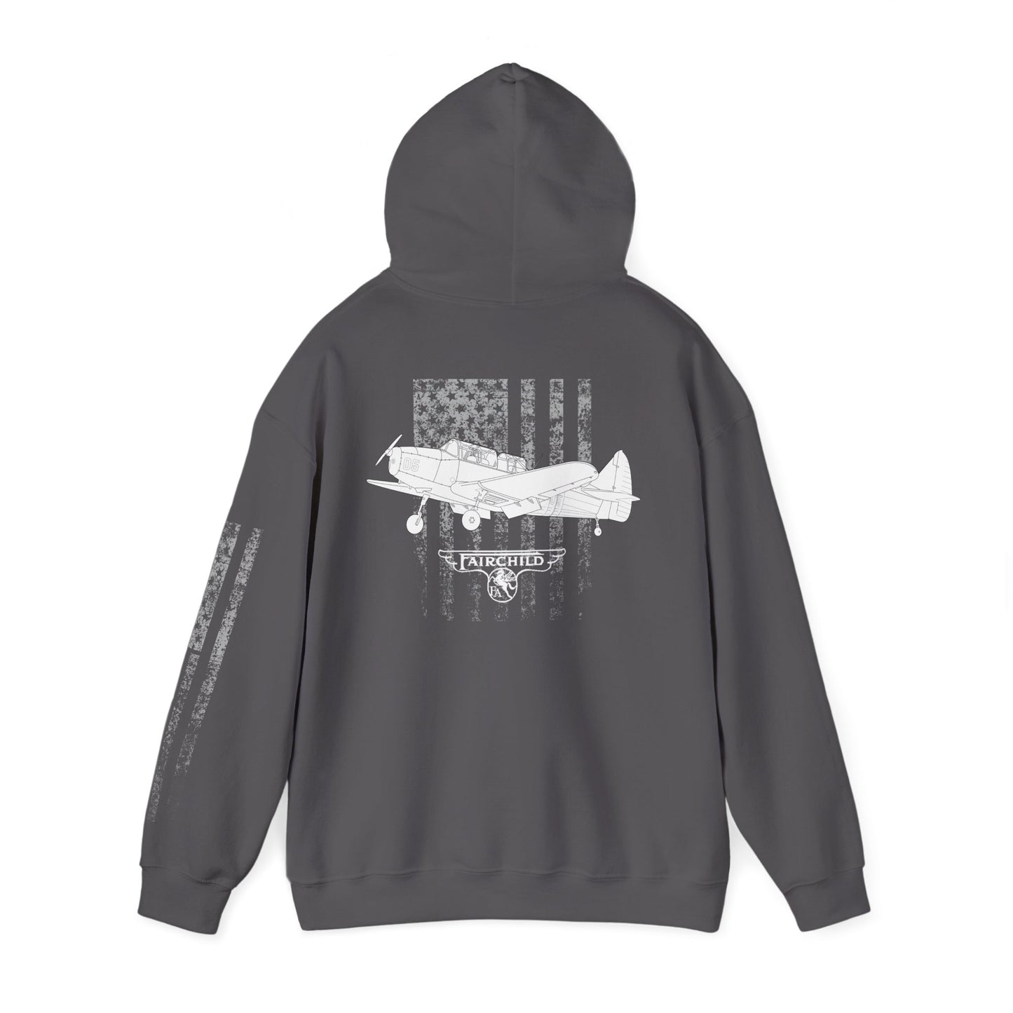 Fairchild PT-26 Aviator Vintage Hoodie, Unisex Pilot Sweatshirt, Retro Aviation Gift, Cozy Travel Wear, Unique Airplane Design