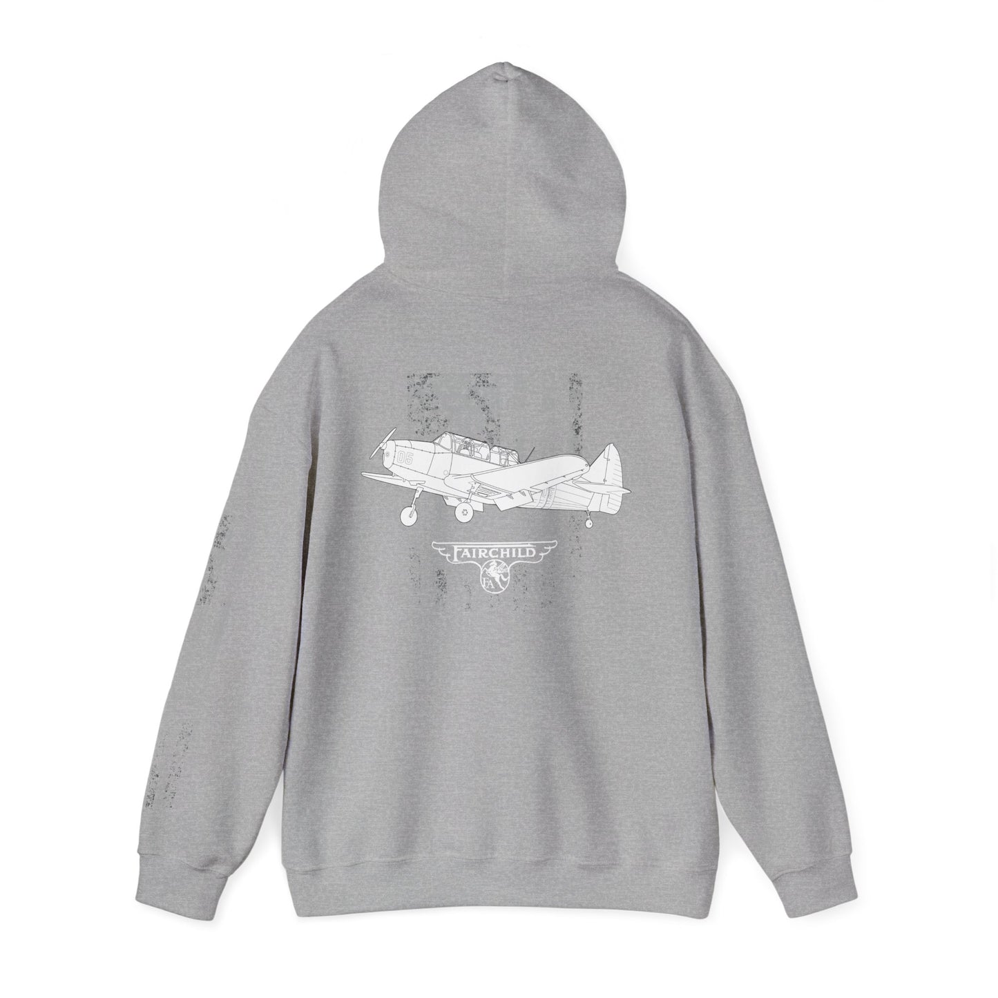 Fairchild PT-26 Aviator Vintage Hoodie, Unisex Pilot Sweatshirt, Retro Aviation Gift, Cozy Travel Wear, Unique Airplane Design