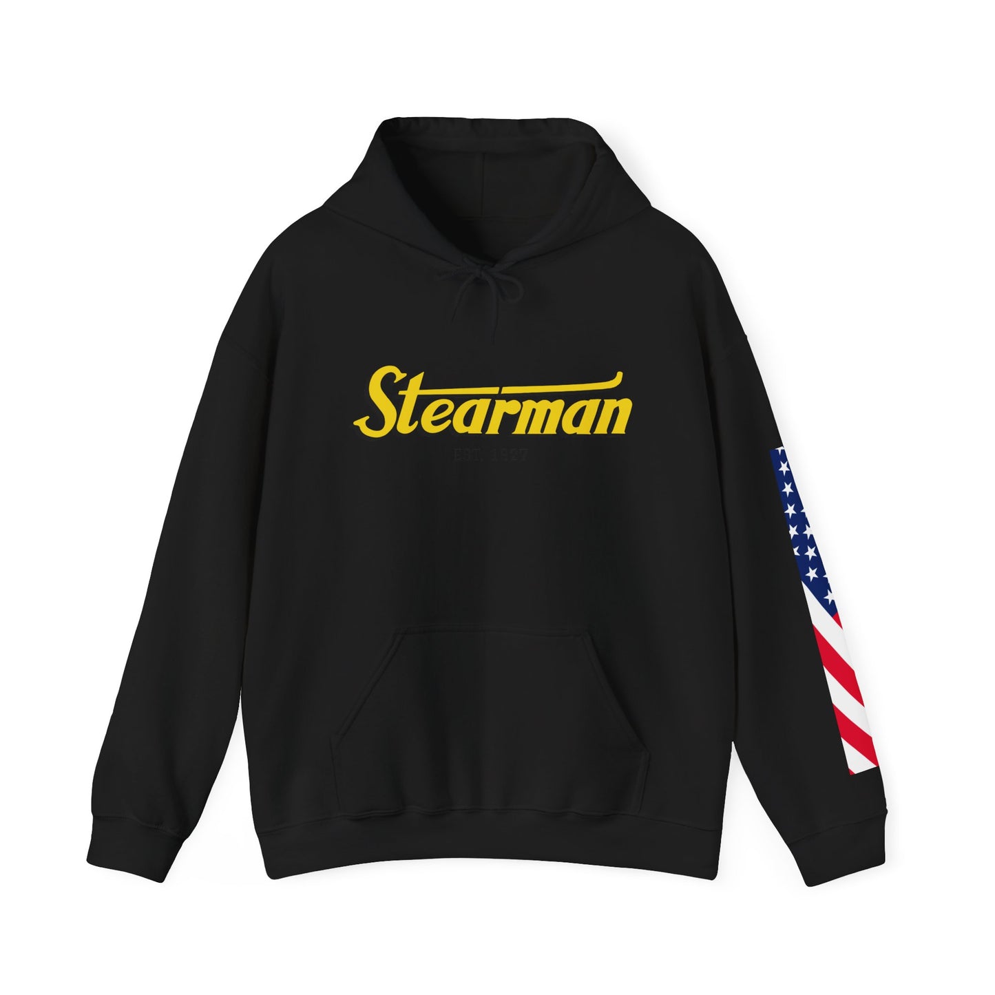 Stearman Aviator Vintage Hoodie, Unisex Pilot Sweatshirt, Retro Aviation Gift, Cozy Travel Wear, Unique Airplane Design