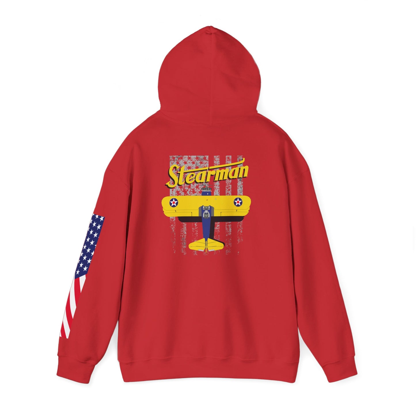 Stearman Aviator Vintage Hoodie, Unisex Pilot Sweatshirt, Retro Aviation Gift, Cozy Travel Wear, Unique Airplane Design