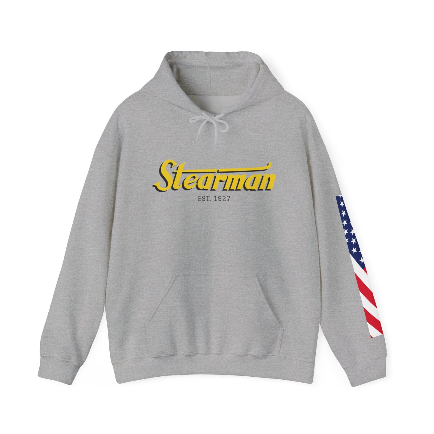 Stearman Aviator Vintage Hoodie, Unisex Pilot Sweatshirt, Retro Aviation Gift, Cozy Travel Wear, Unique Airplane Design