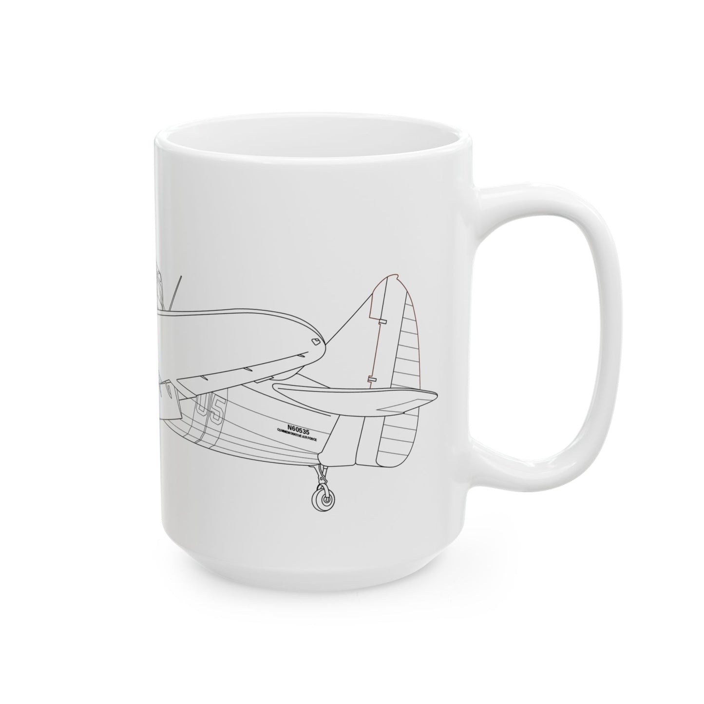 Fairchild PT-26 Aviator Design Ceramic Mug - Perfect Gift for Pilots, Aviation Enthusiasts, Airplane Lovers, Birthday, Father's Day, Coffee, Tea