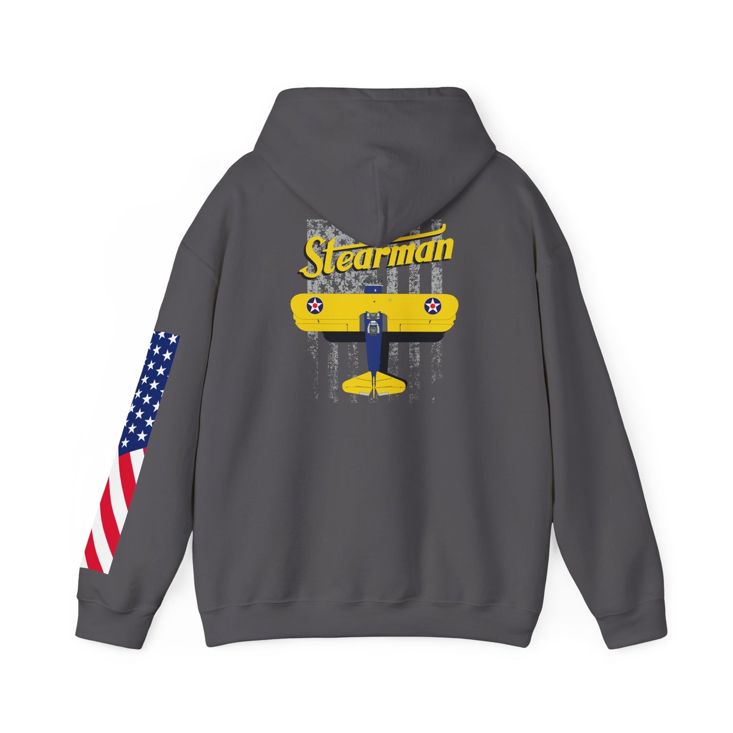 Stearman Aviator Vintage Hoodie, Unisex Pilot Sweatshirt, Retro Aviation Gift, Cozy Travel Wear, Unique Airplane Design