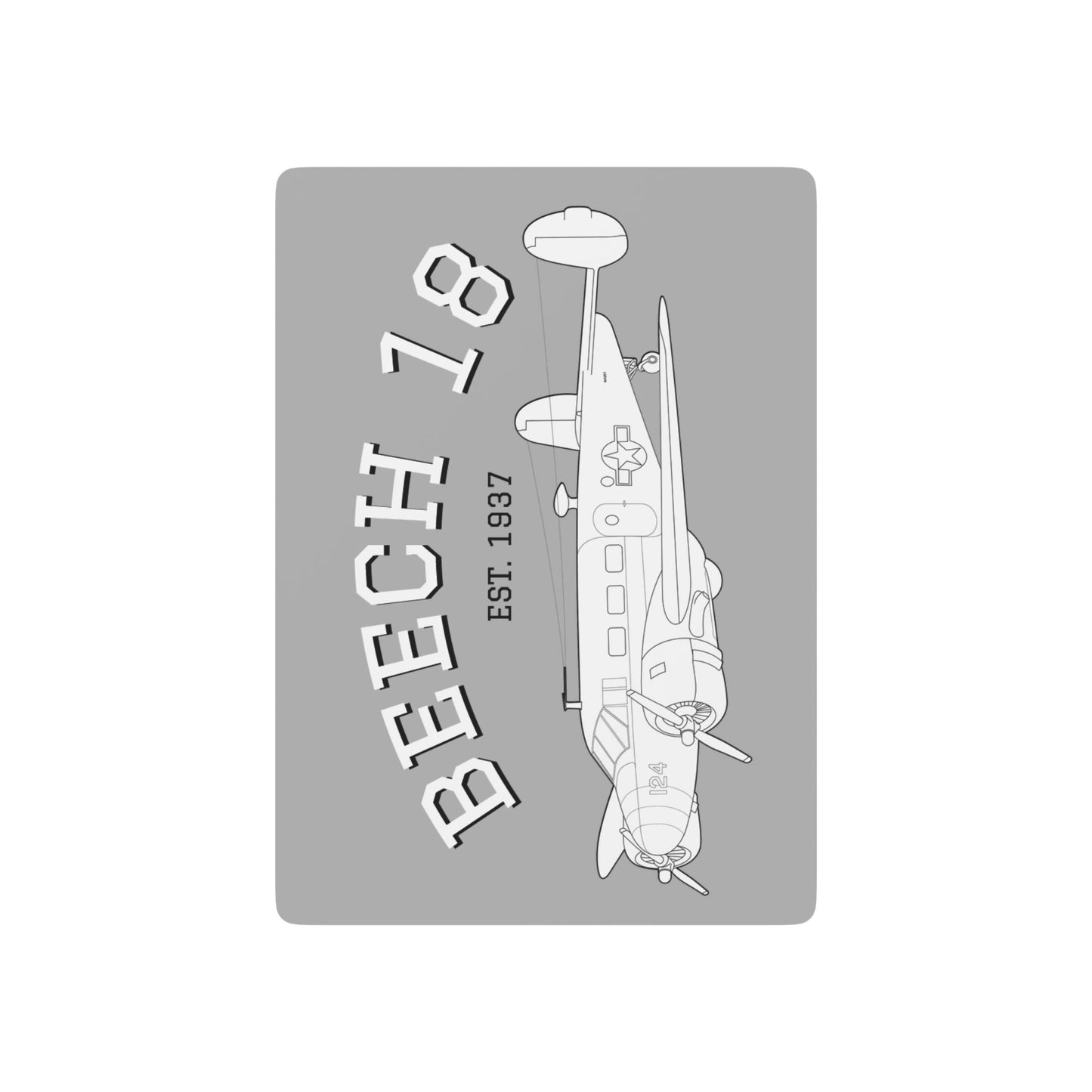 Beech 18 Poker Playing Cards for Game Nights, Unique Card Deck, Casino Theme Gift, Personalized Poker Set, Poker Night Essentials