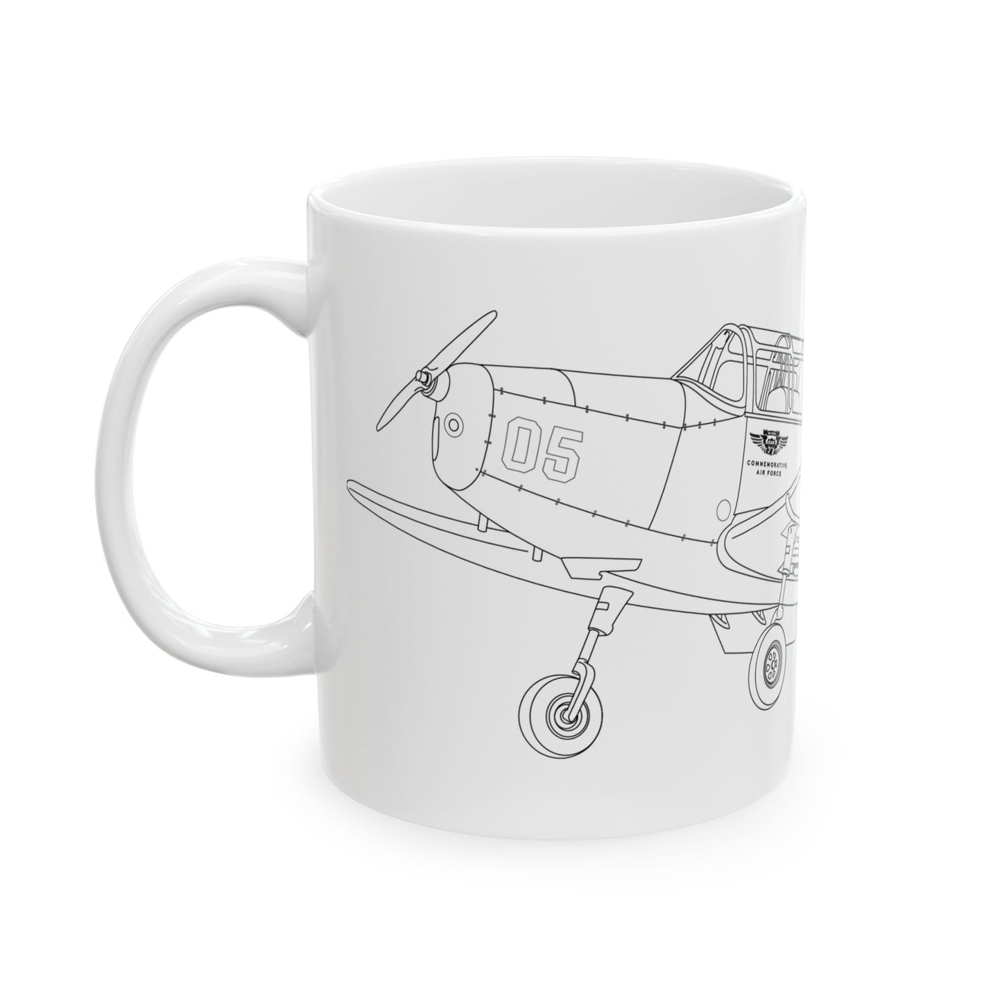 Fairchild PT-26 Aviator Design Ceramic Mug - Perfect Gift for Pilots, Aviation Enthusiasts, Airplane Lovers, Birthday, Father's Day, Coffee, Tea