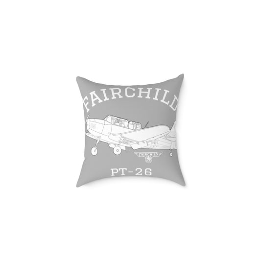 Fairchild PT-26 Airplane Pillow, Vintage Pilot Decor, Aviation Gift, Airplane Lover's Cushion, Home Accent for Men