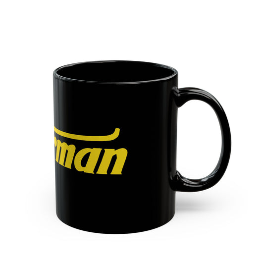 Stearman Aviation-Themed Black Mug, Perfect Gift for Pilots, Airplane Lovers, Gifts for Father's Day, Unique Coffee Cup, Personalized Pilot Mugs