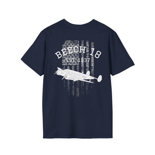 Beech 18 Vintage Aviation T-Shirt