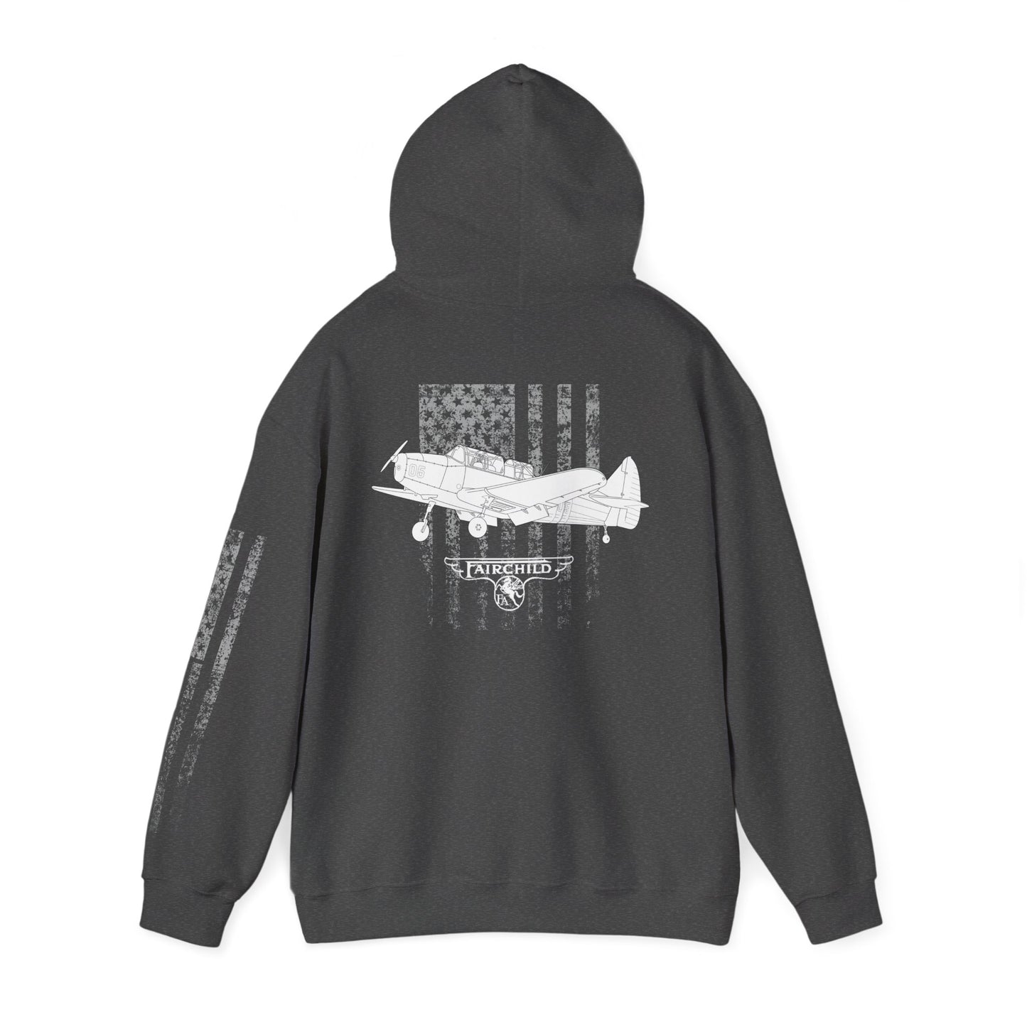 Fairchild PT-26 Aviator Vintage Hoodie, Unisex Pilot Sweatshirt, Retro Aviation Gift, Cozy Travel Wear, Unique Airplane Design