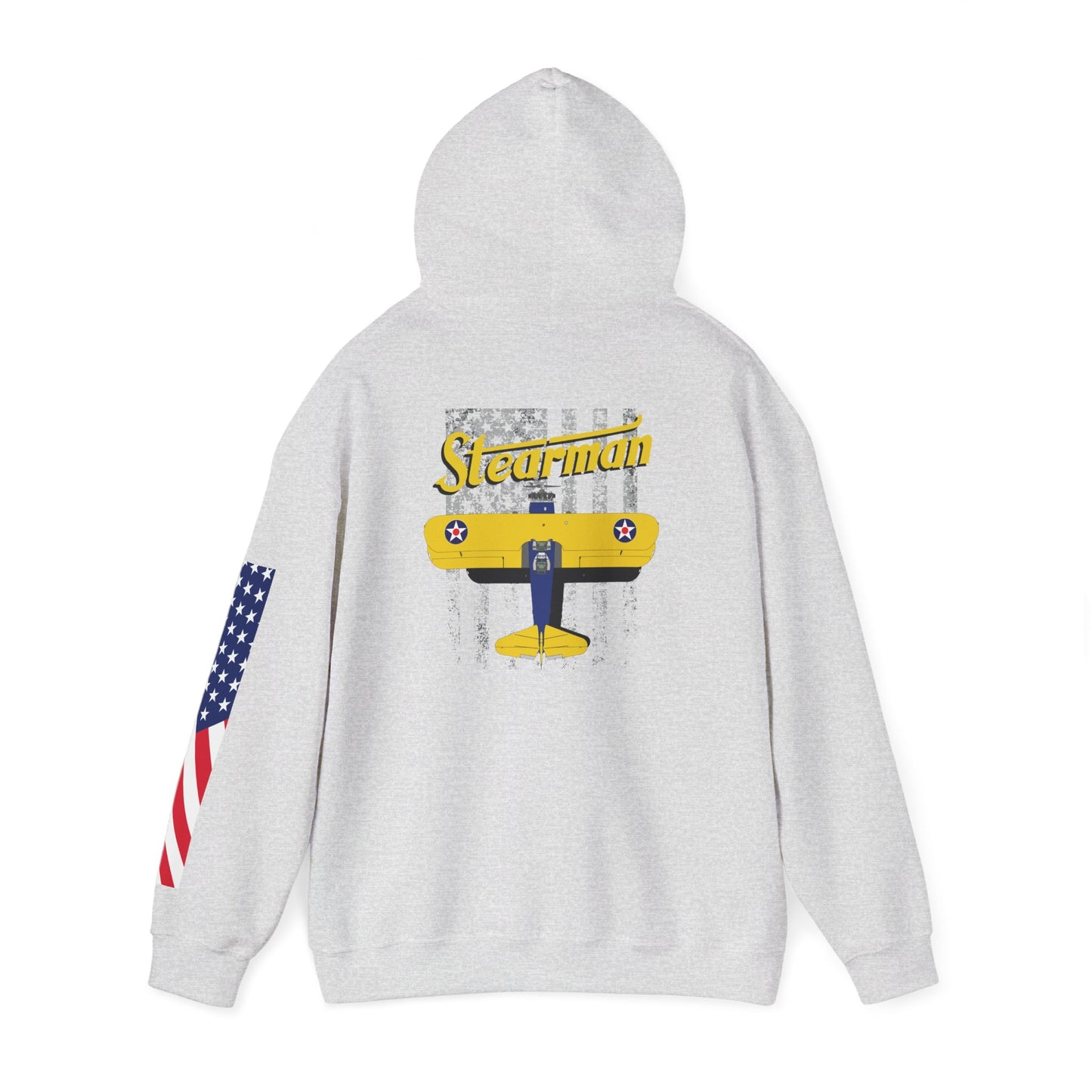 Stearman Aviator Vintage Hoodie, Unisex Pilot Sweatshirt, Retro Aviation Gift, Cozy Travel Wear, Unique Airplane Design