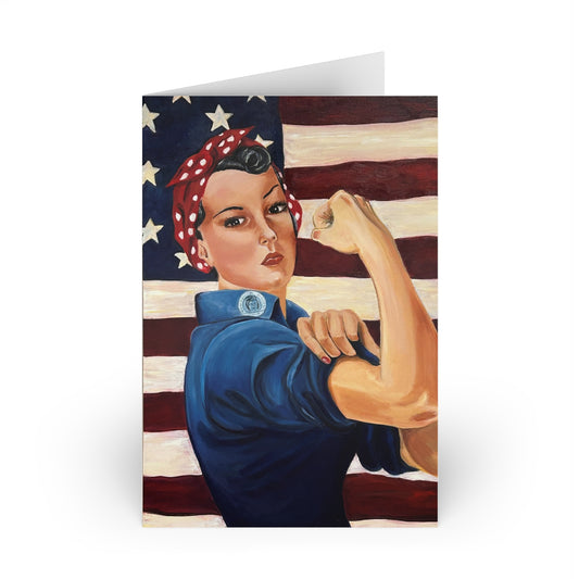 Rosie Greeting Cards - 1 or 10-pack, Perfect for Pilots, Aviation Lovers, Birthdays, Congratulations, Thank You