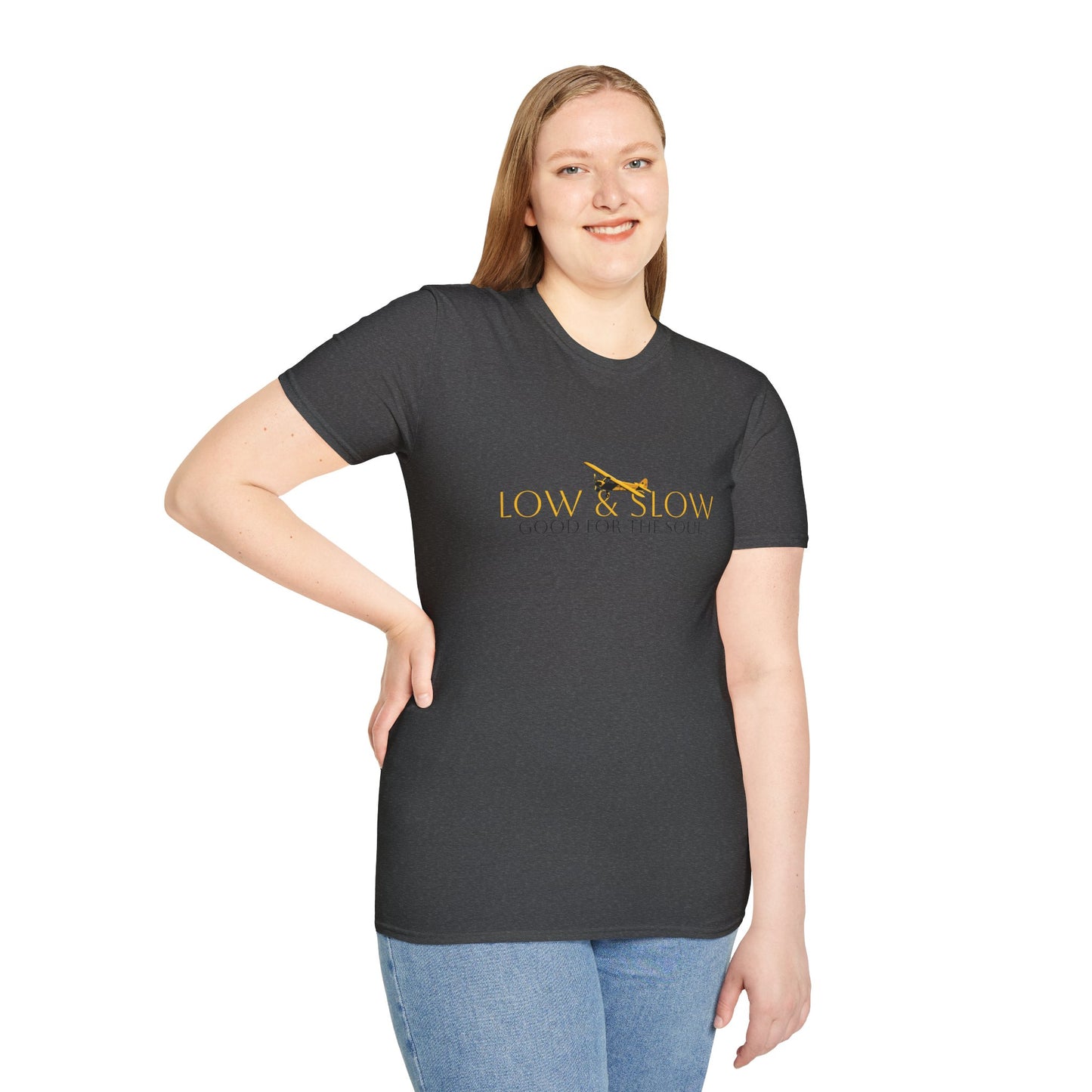 Low & Slow Taildragger Flying Aviation T-Shirt