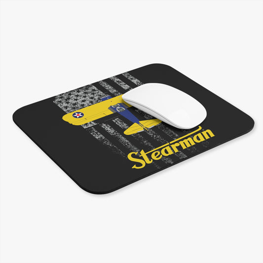 Stearman Vintage Airplane Mouse Pad -  Perfect Gift for Aviation Enthusiasts, Office Decor, Pilot Gifts