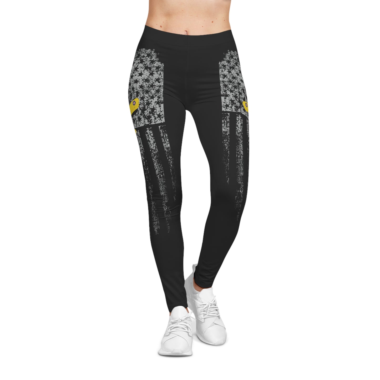 Stearman Women's Leggings with Aviation Print, Casual Activewear, Everyday Comfort, Sporty Fashion, Great for Gym & Lounging