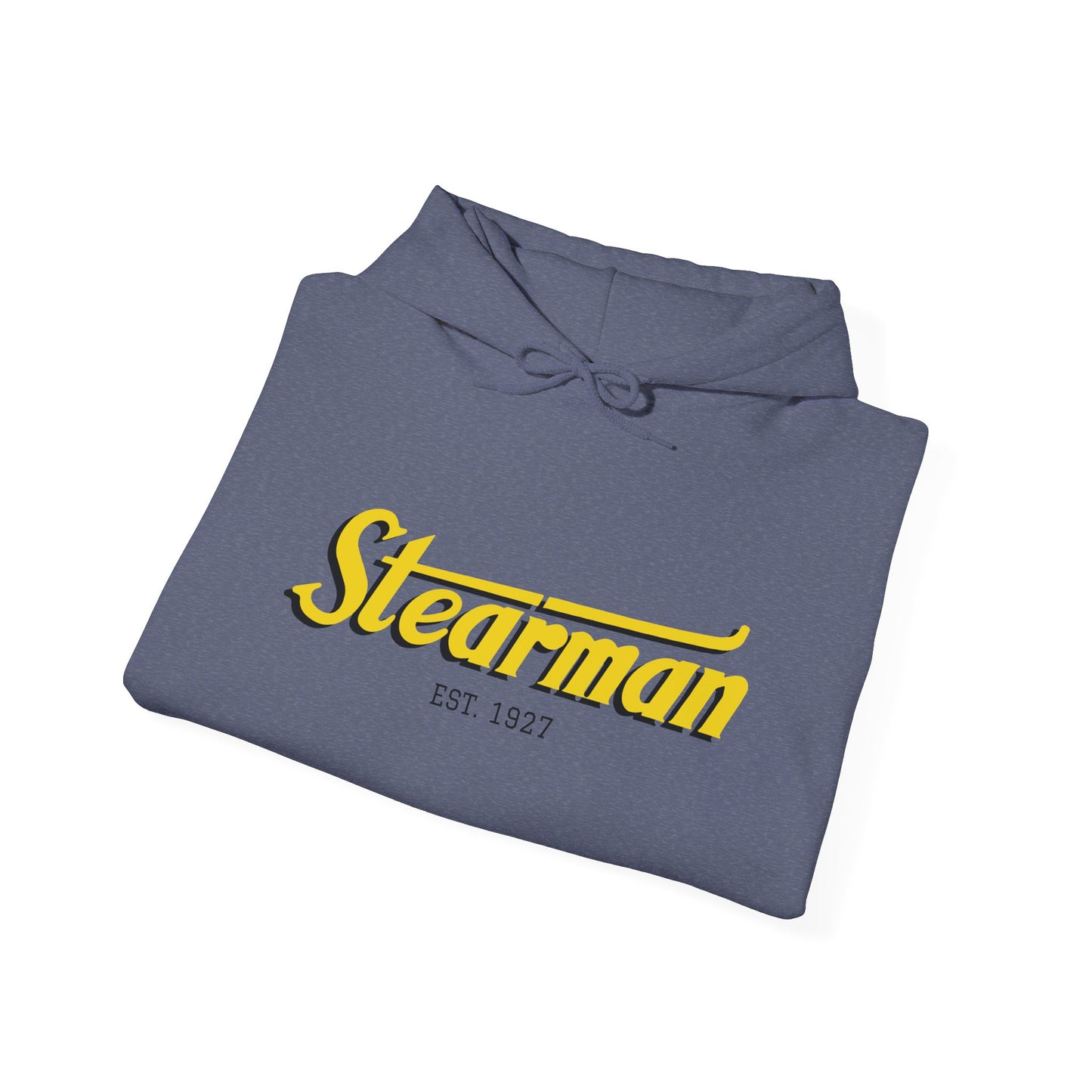 Stearman Aviator Vintage Hoodie, Unisex Pilot Sweatshirt, Retro Aviation Gift, Cozy Travel Wear, Unique Airplane Design