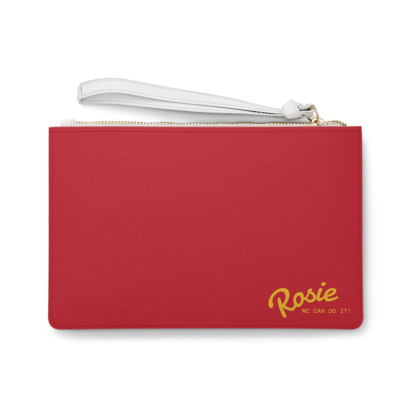 Empowered Rosie Clutch Bag - Feminist Accessories, Women's Empowerment, Gift for Her, Travel Wallet, Statement Pouch