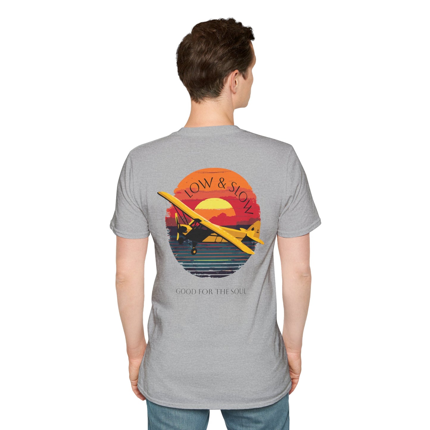 Low & Slow Taildragger Flying Aviation T-Shirt