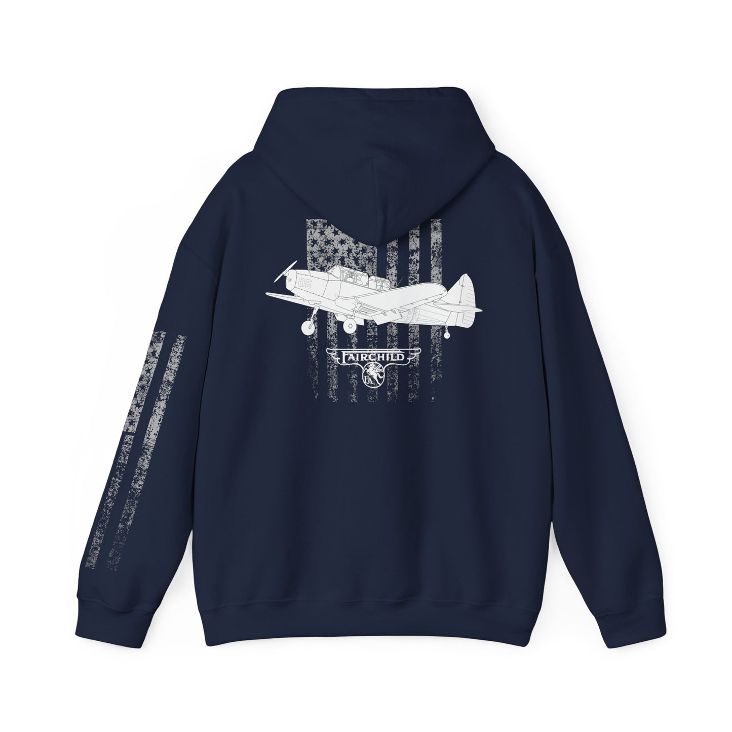Fairchild PT-26 Aviator Vintage Hoodie, Unisex Pilot Sweatshirt, Retro Aviation Gift, Cozy Travel Wear, Unique Airplane Design