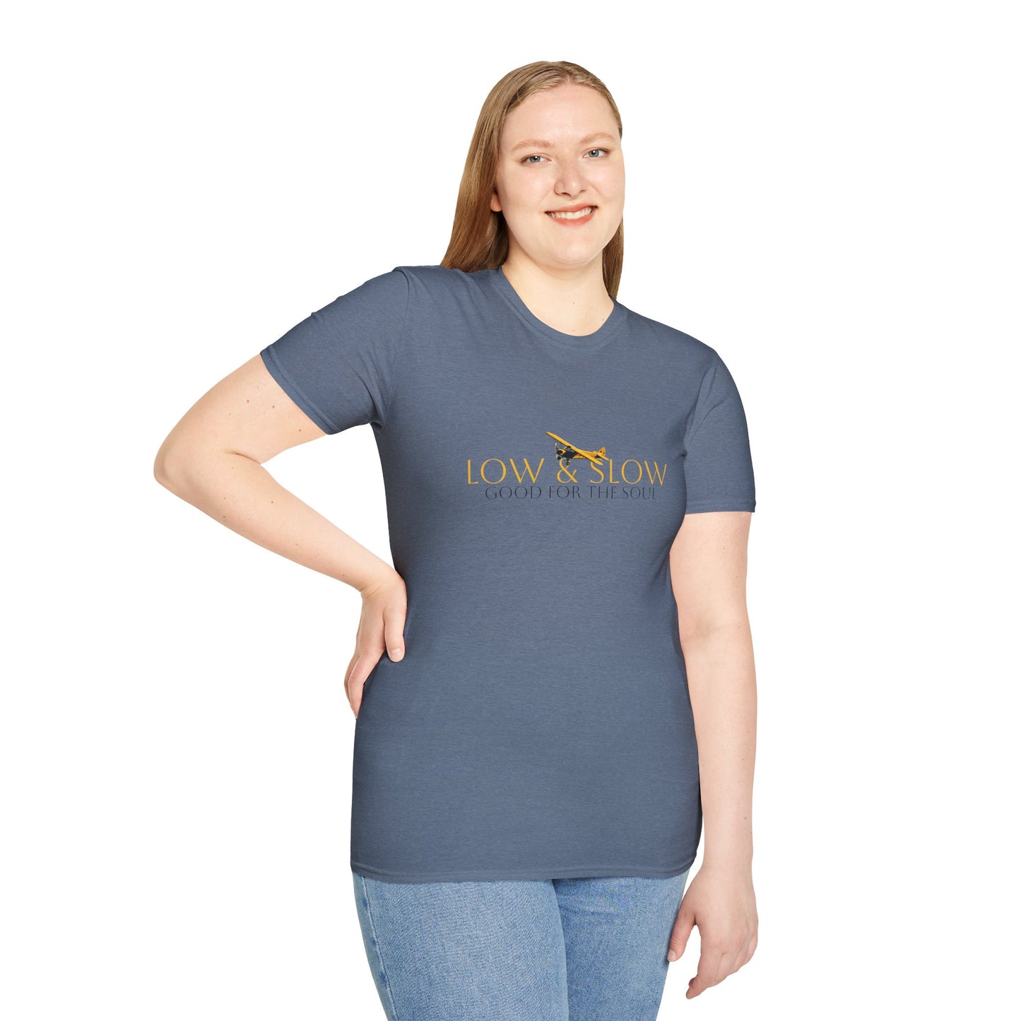 Low & Slow Taildragger Flying Aviation T-Shirt