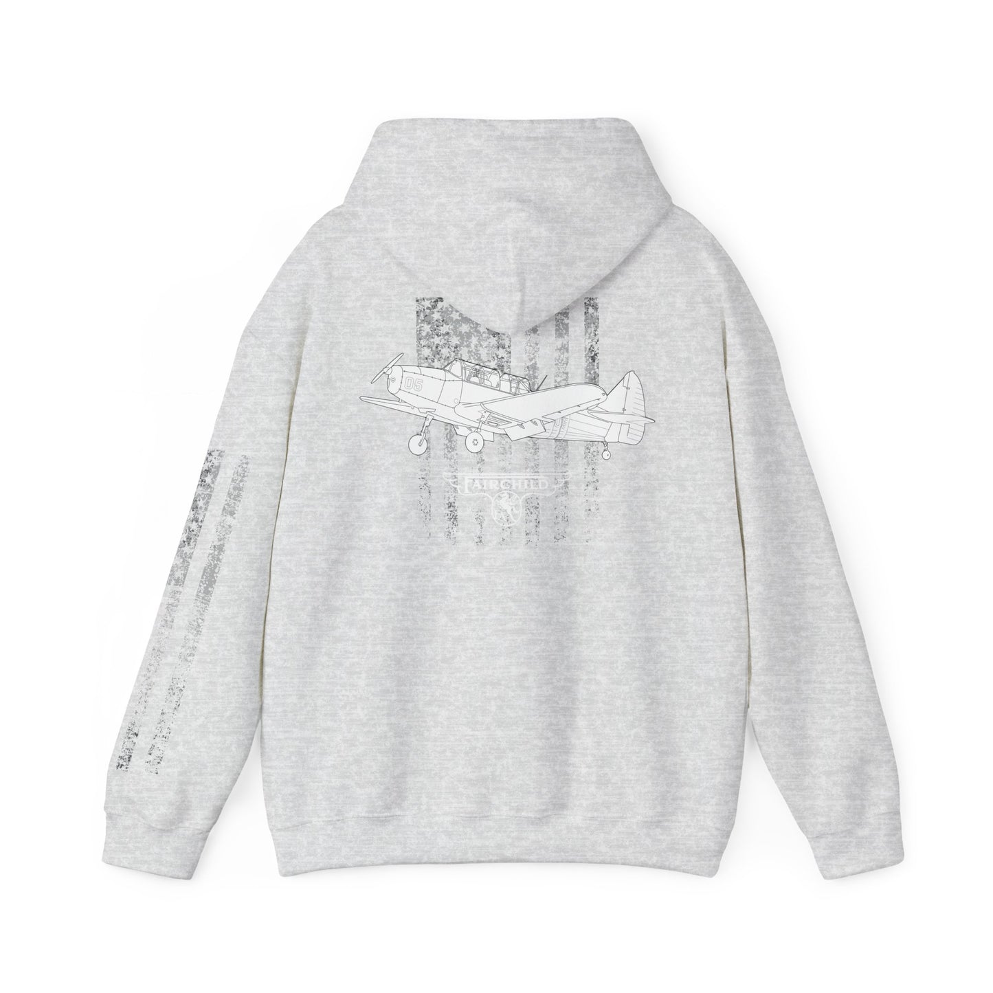 Fairchild PT-26 Aviator Vintage Hoodie, Unisex Pilot Sweatshirt, Retro Aviation Gift, Cozy Travel Wear, Unique Airplane Design