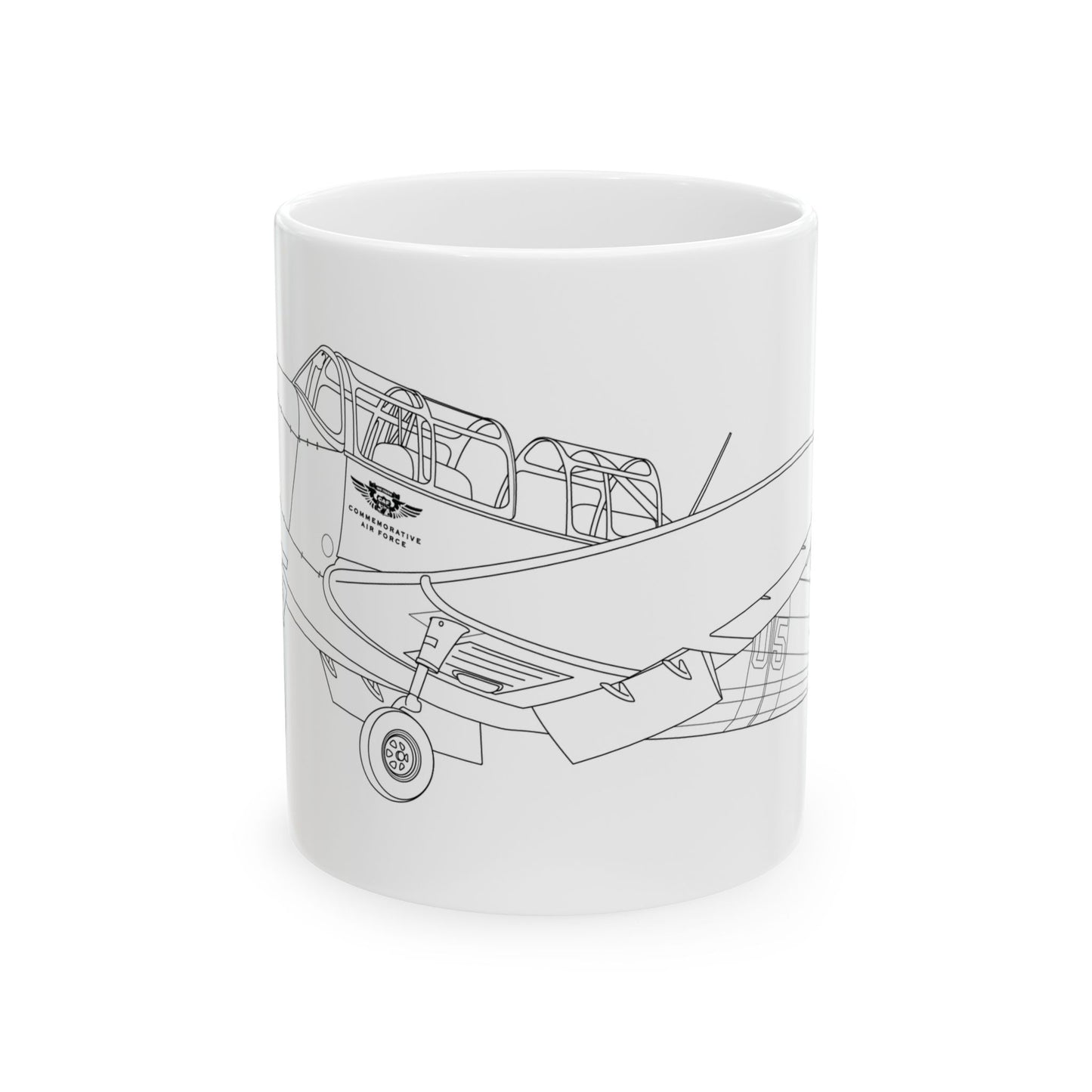 Fairchild PT-26 Aviator Design Ceramic Mug - Perfect Gift for Pilots, Aviation Enthusiasts, Airplane Lovers, Birthday, Father's Day, Coffee, Tea