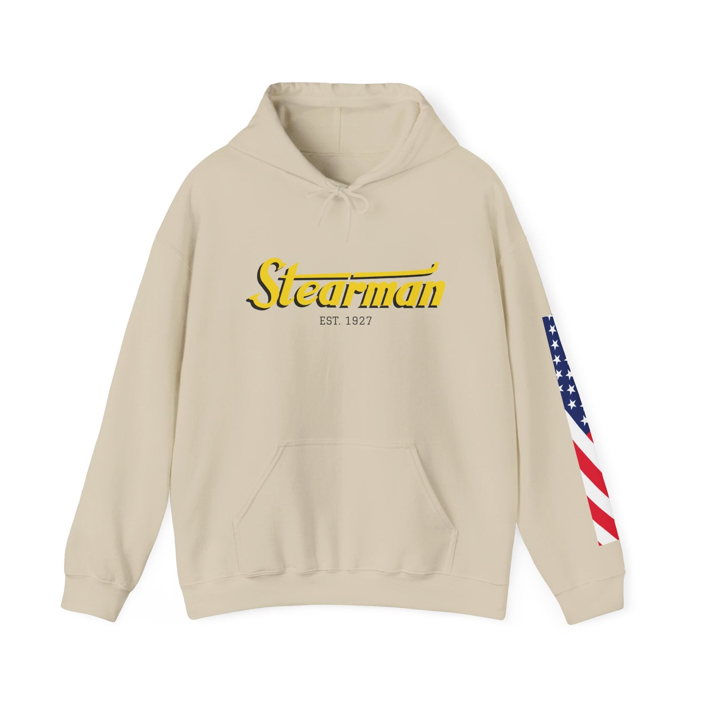 Stearman Aviator Vintage Hoodie, Unisex Pilot Sweatshirt, Retro Aviation Gift, Cozy Travel Wear, Unique Airplane Design