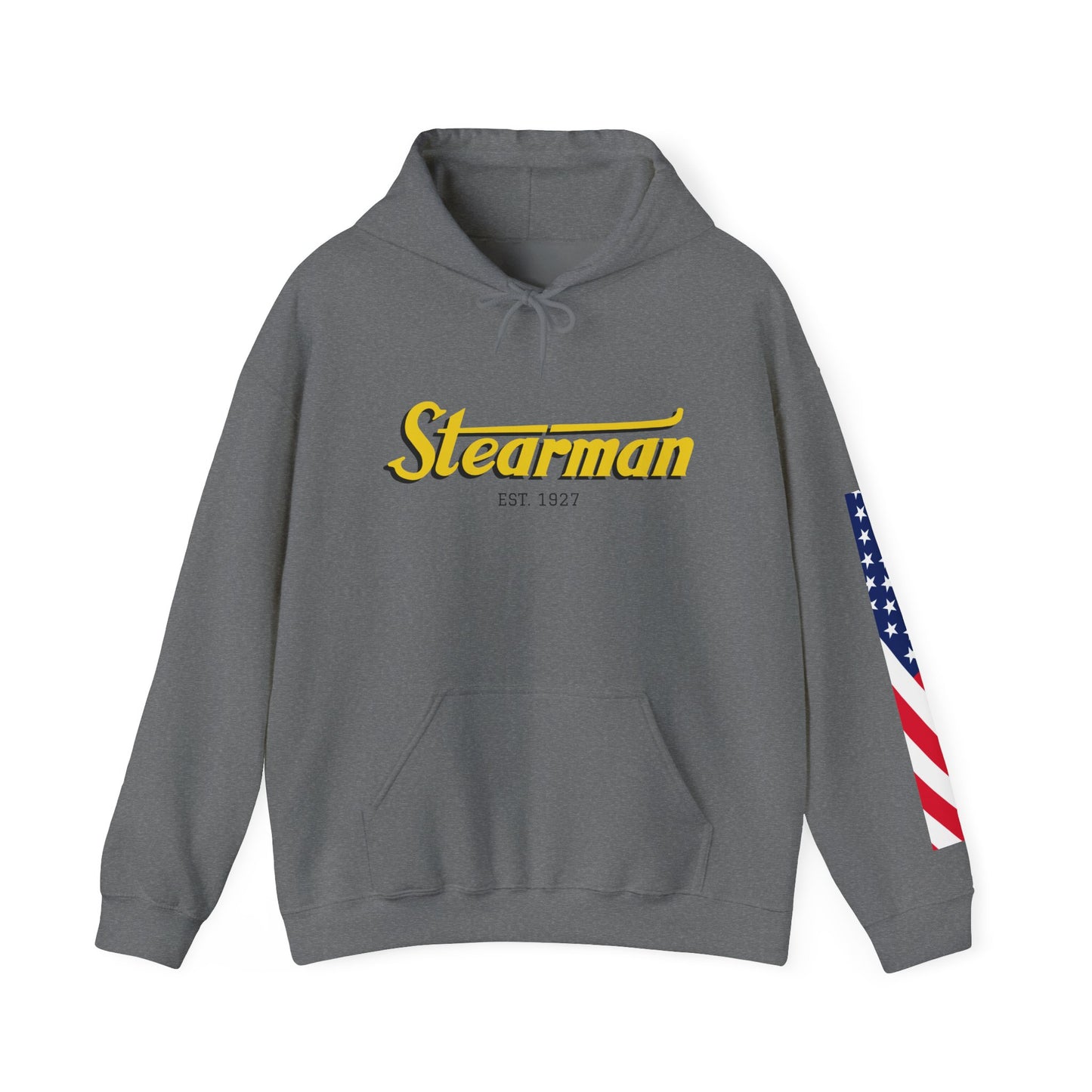 Stearman Aviator Vintage Hoodie, Unisex Pilot Sweatshirt, Retro Aviation Gift, Cozy Travel Wear, Unique Airplane Design