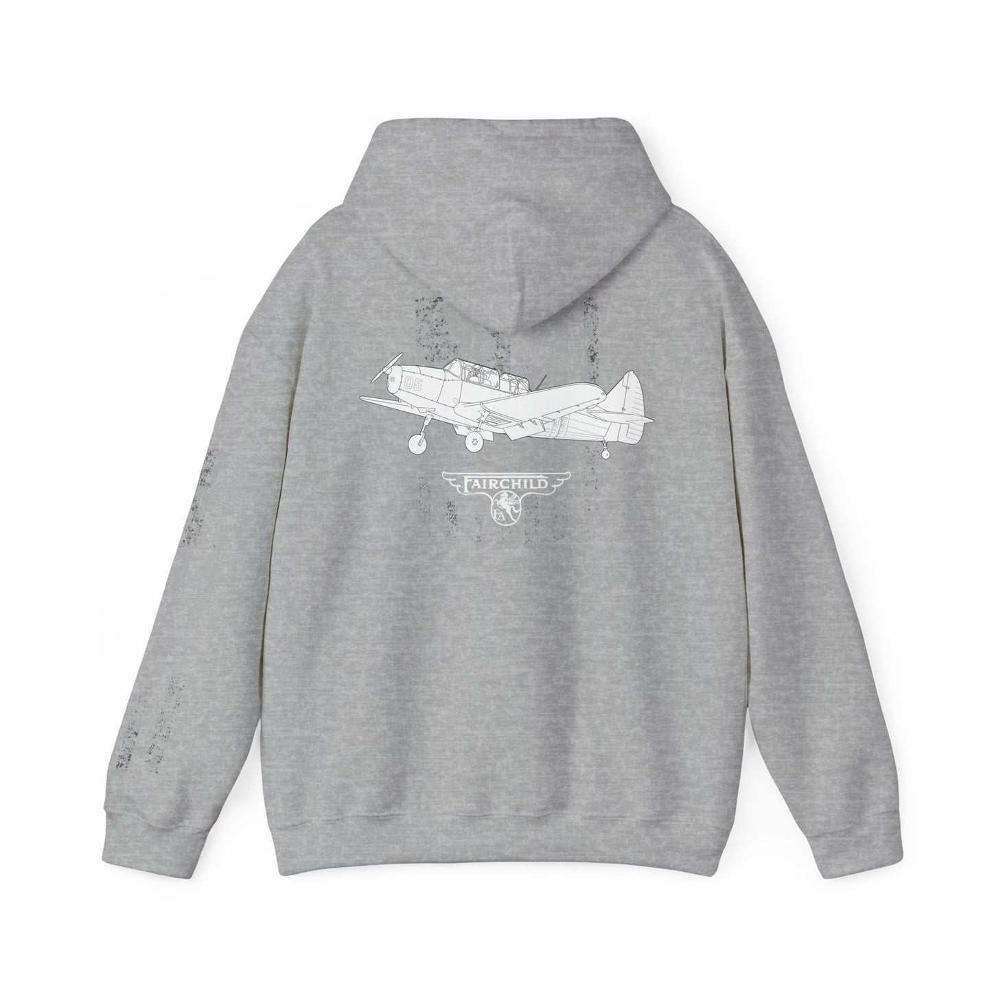 Fairchild PT-26 Aviator Vintage Hoodie, Unisex Pilot Sweatshirt, Retro Aviation Gift, Cozy Travel Wear, Unique Airplane Design