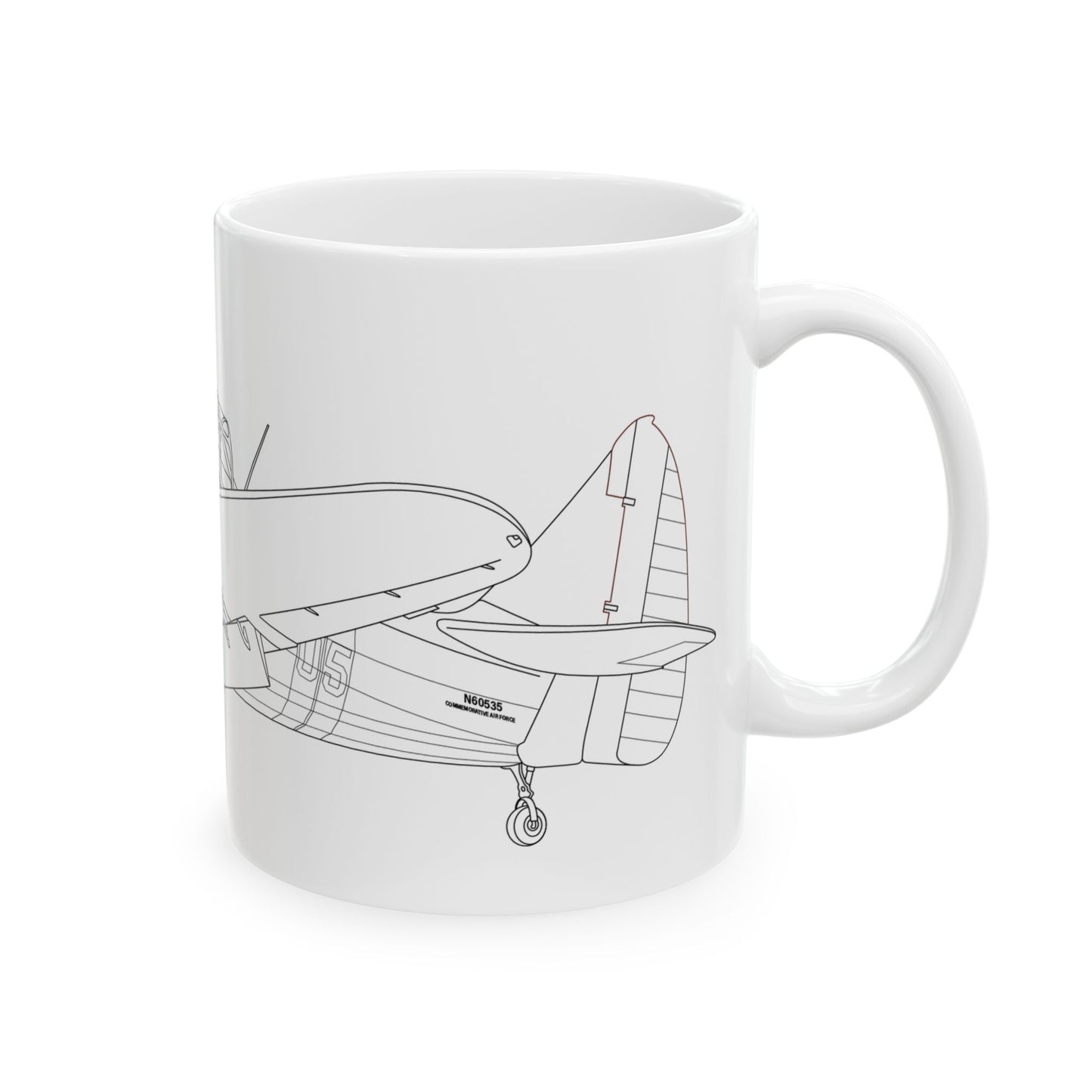 Fairchild PT-26 Aviator Design Ceramic Mug - Perfect Gift for Pilots, Aviation Enthusiasts, Airplane Lovers, Birthday, Father's Day, Coffee, Tea