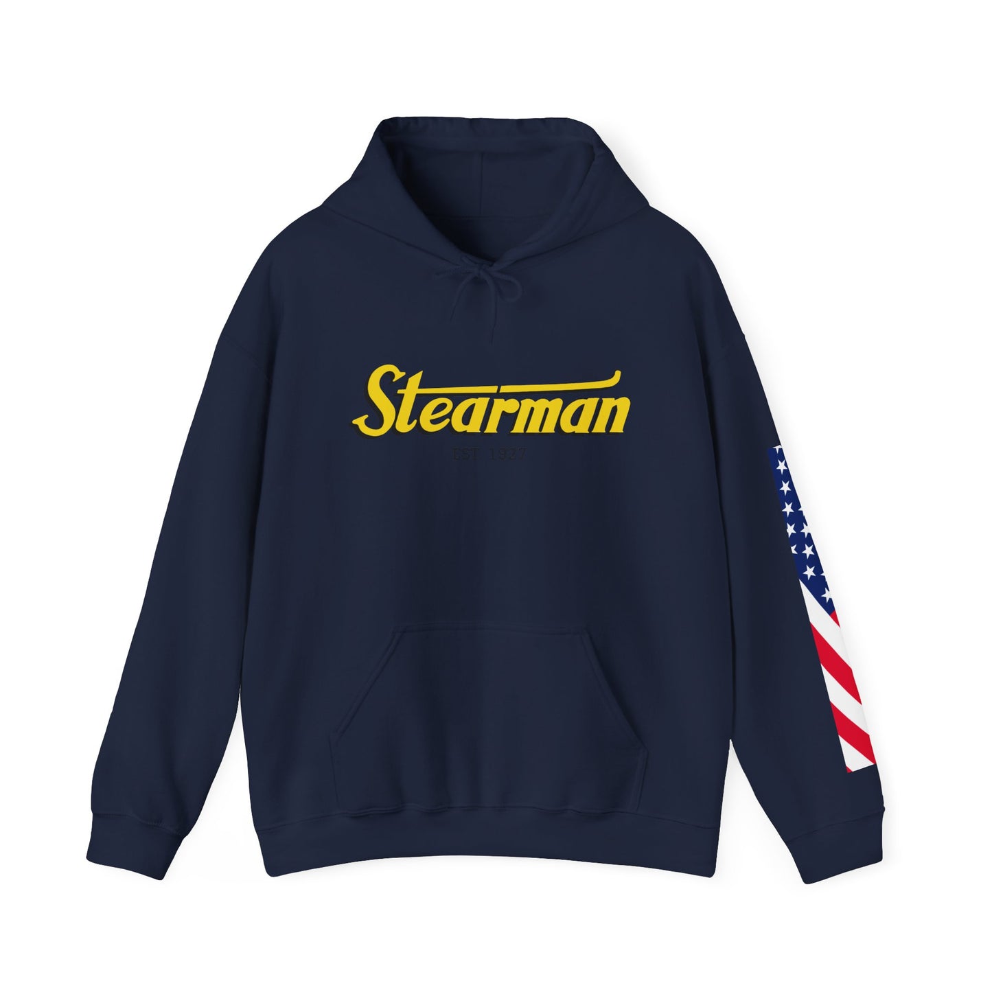 Stearman Aviator Vintage Hoodie, Unisex Pilot Sweatshirt, Retro Aviation Gift, Cozy Travel Wear, Unique Airplane Design