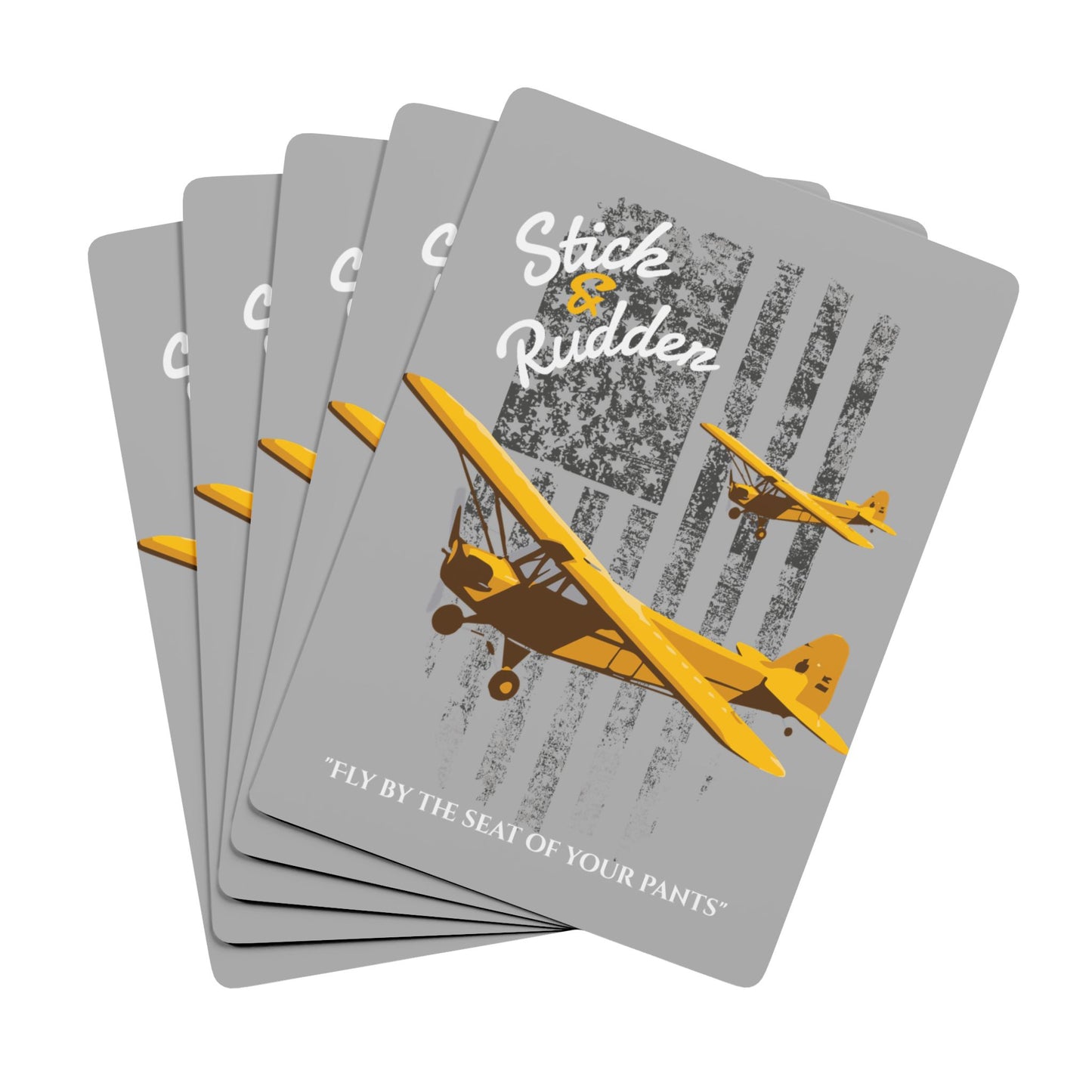 Stick & Rudder Poker Playing Cards for Game Nights, Unique Card Deck, Casino Theme Gift, Personalized Poker Set, Poker Night Essentials