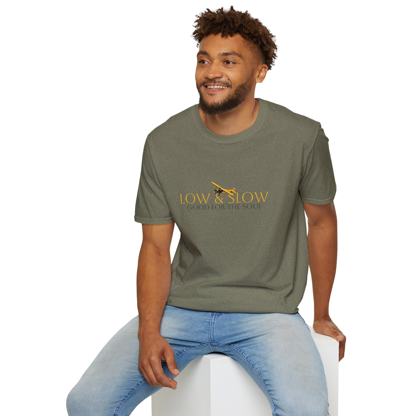 Low & Slow Taildragger Flying Aviation T-Shirt