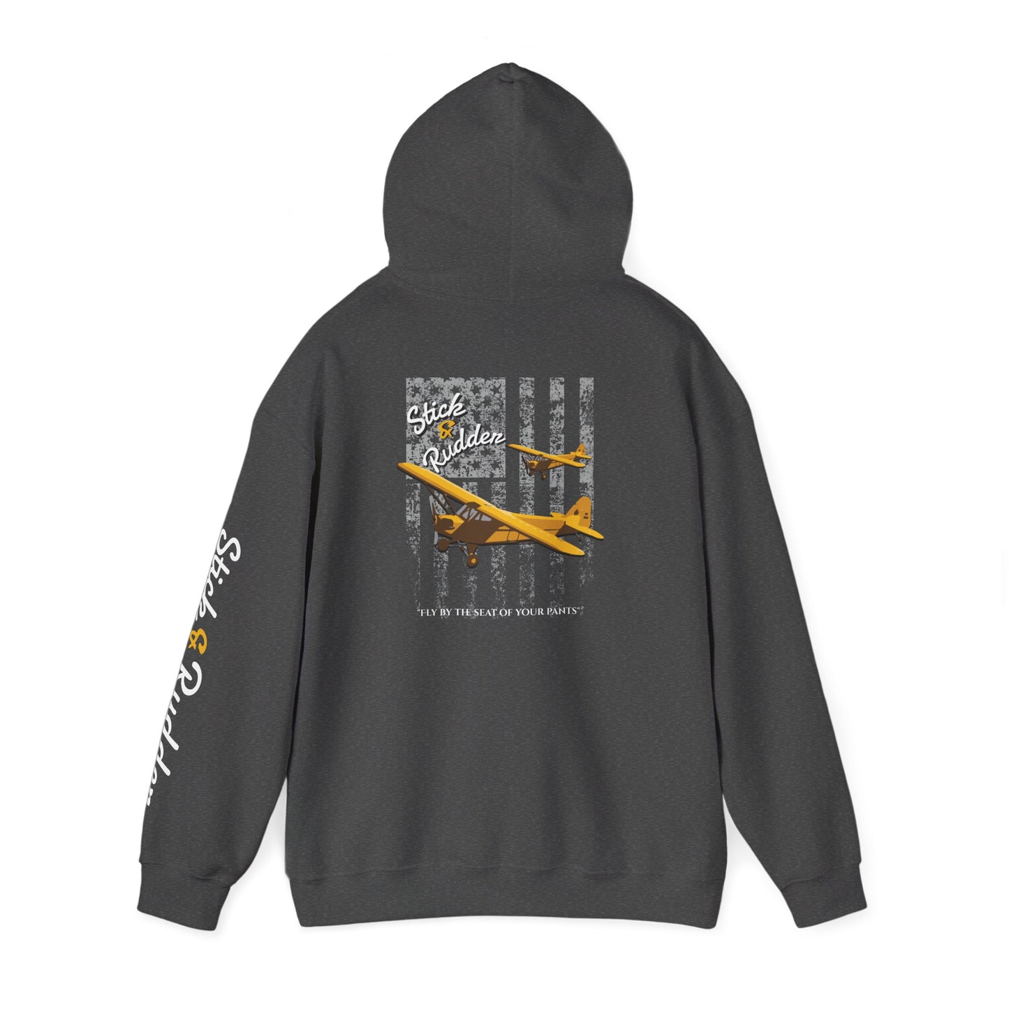 Stick & Rudder Aviator Vintage Hoodie, Unisex Pilot Sweatshirt, Retro Aviation Gift, Cozy Travel Wear, Unique Airplane Design