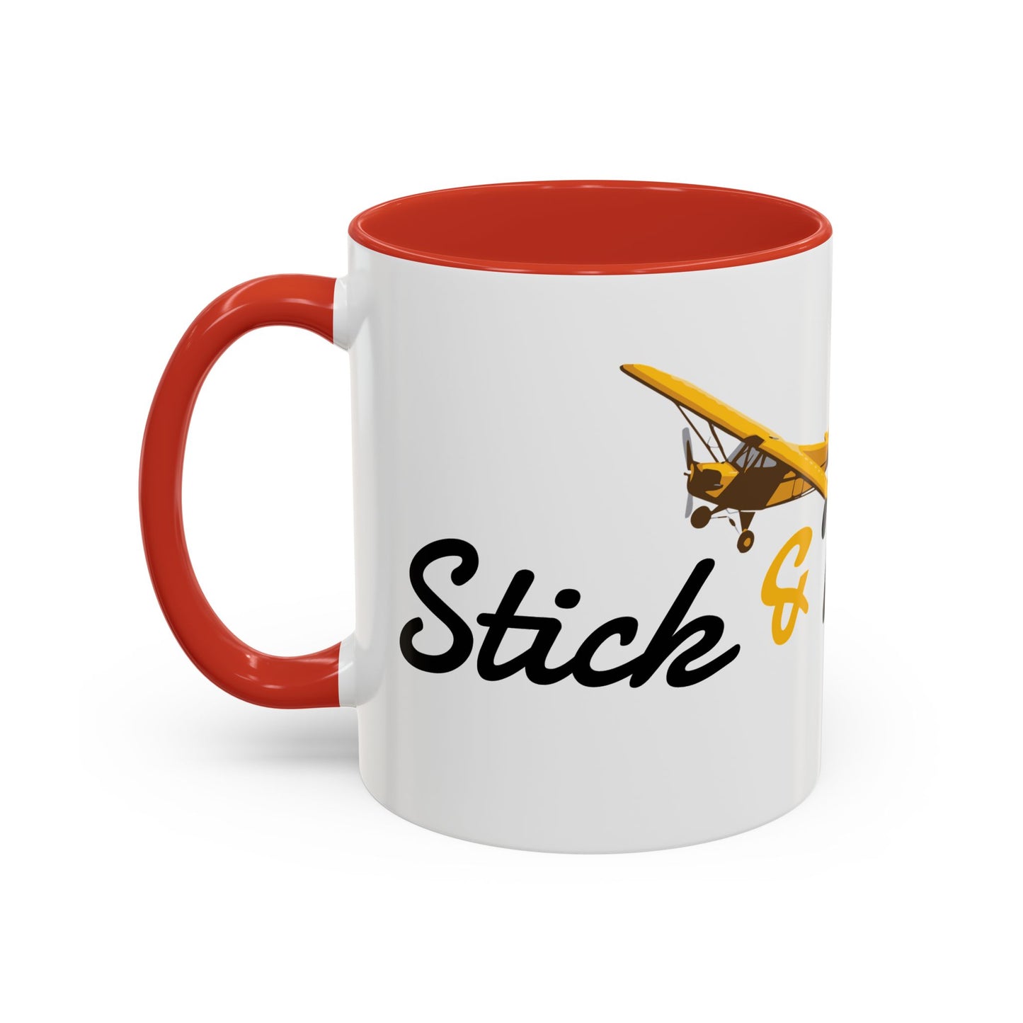 Stick & Rudder Coffee Mug with Airplane Design - Perfect Gift for Aviation Lovers, Personalized Travel Mug, Hot Beverage Cup, Unique [...]