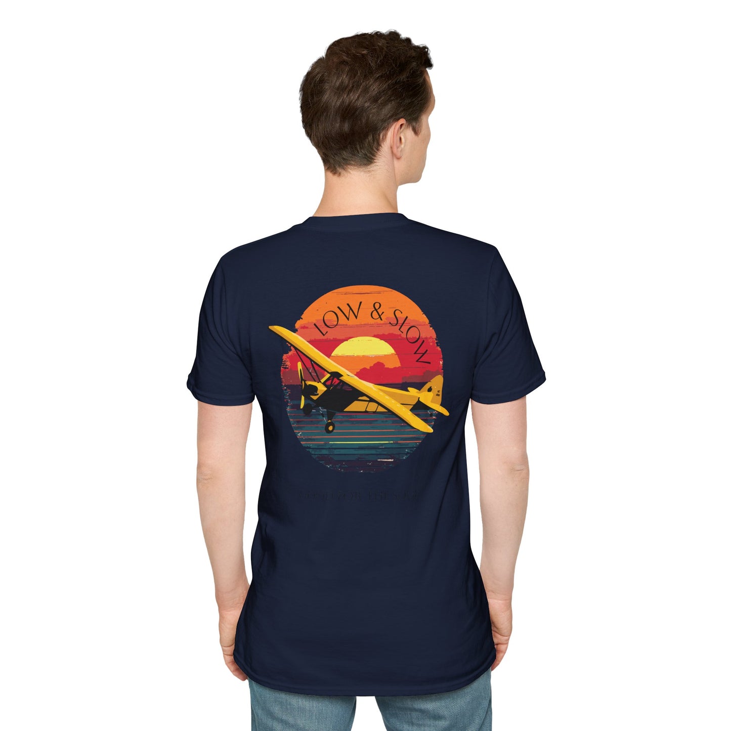 Low & Slow Taildragger Flying Aviation T-Shirt