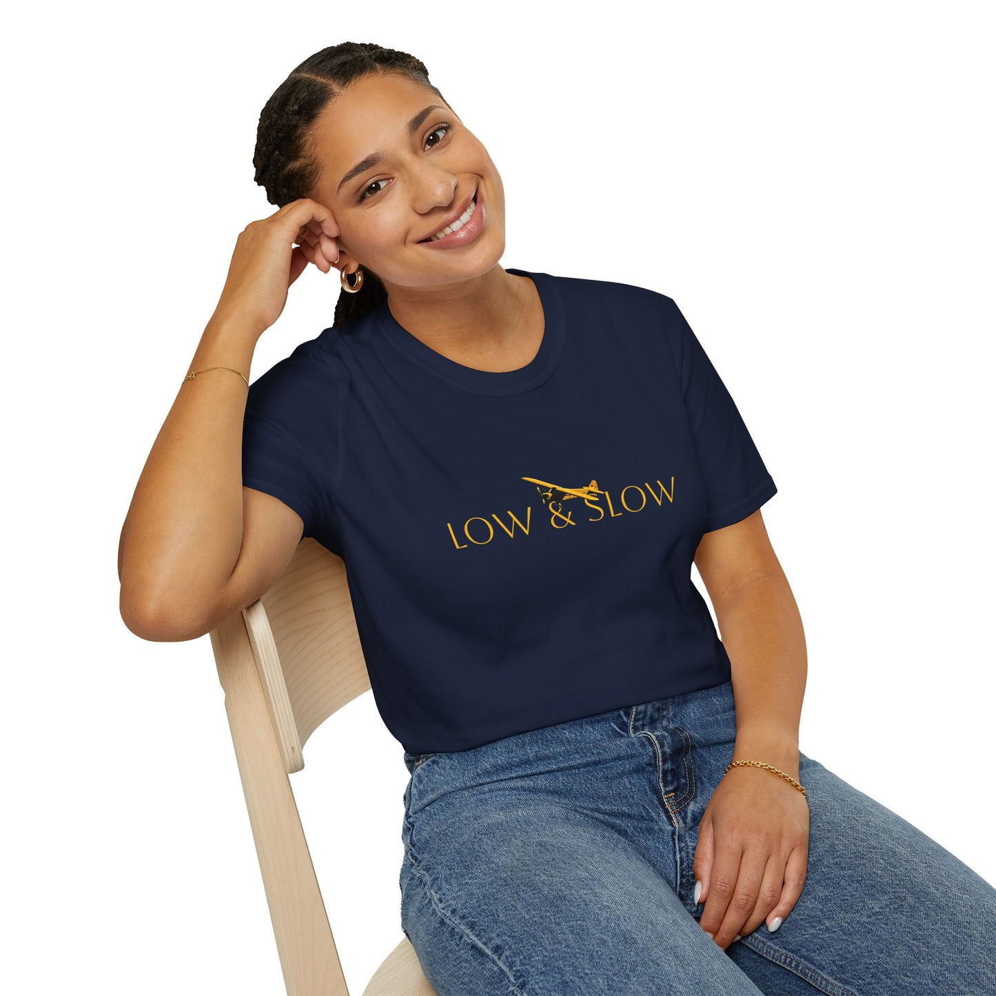 Low & Slow Taildragger Flying Aviation T-Shirt