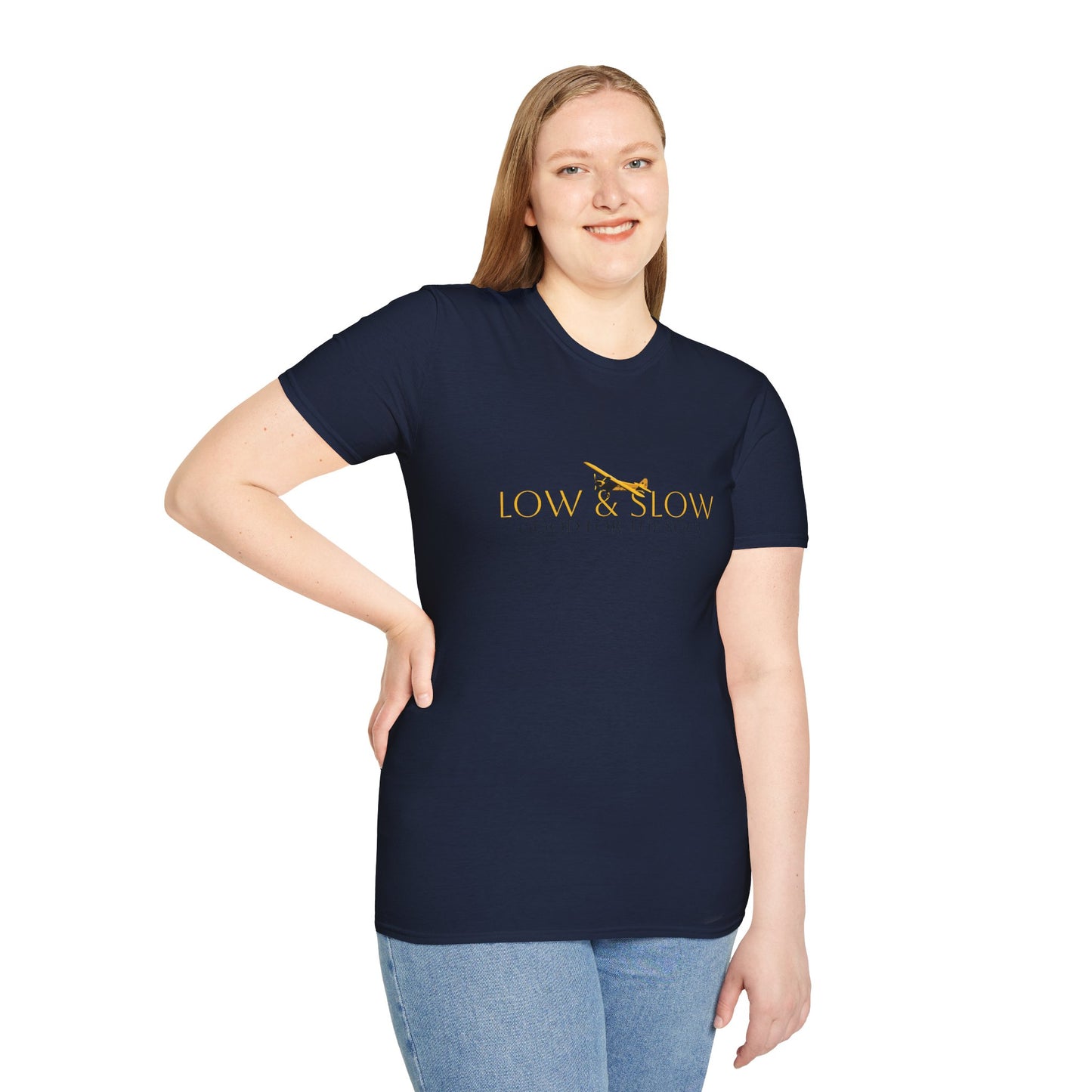 Low & Slow Taildragger Flying Aviation T-Shirt