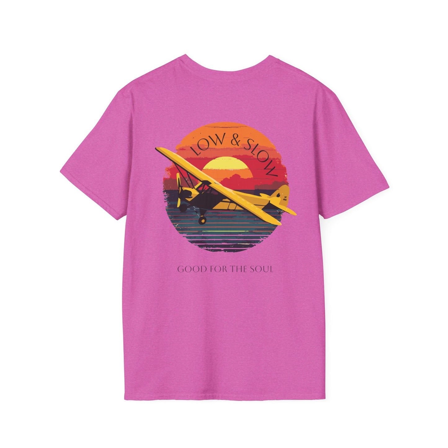 Low & Slow Taildragger Flying Aviation T-Shirt