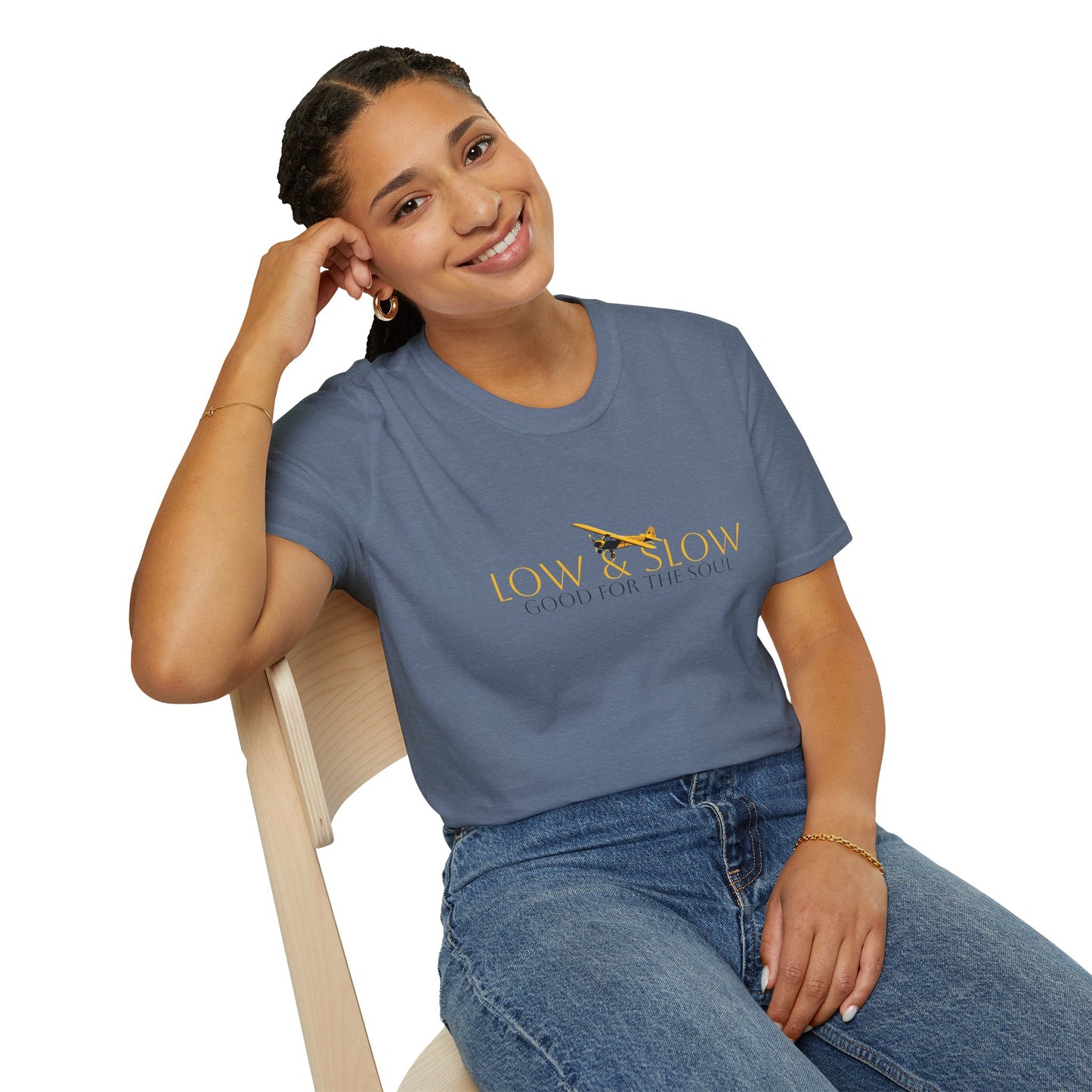 Low & Slow Taildragger Flying Aviation T-Shirt
