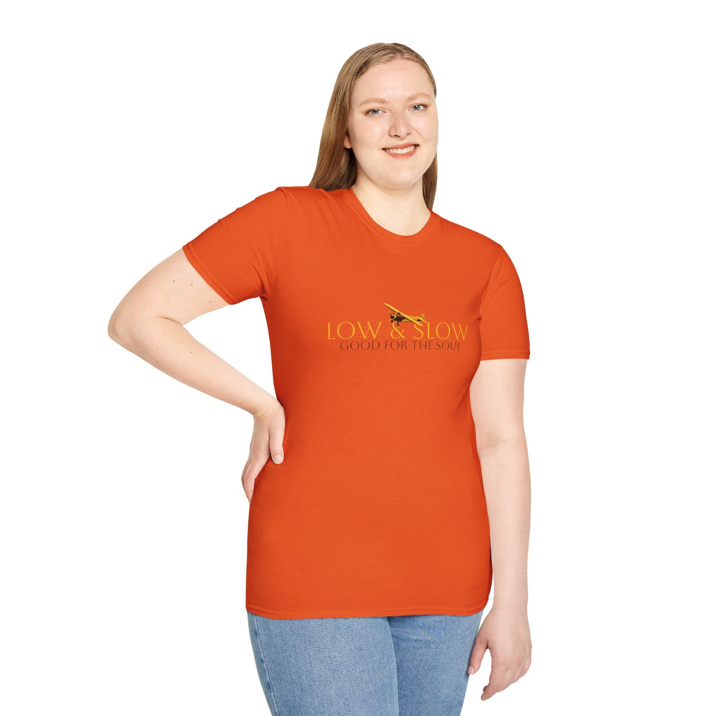 Low & Slow Taildragger Flying Aviation T-Shirt