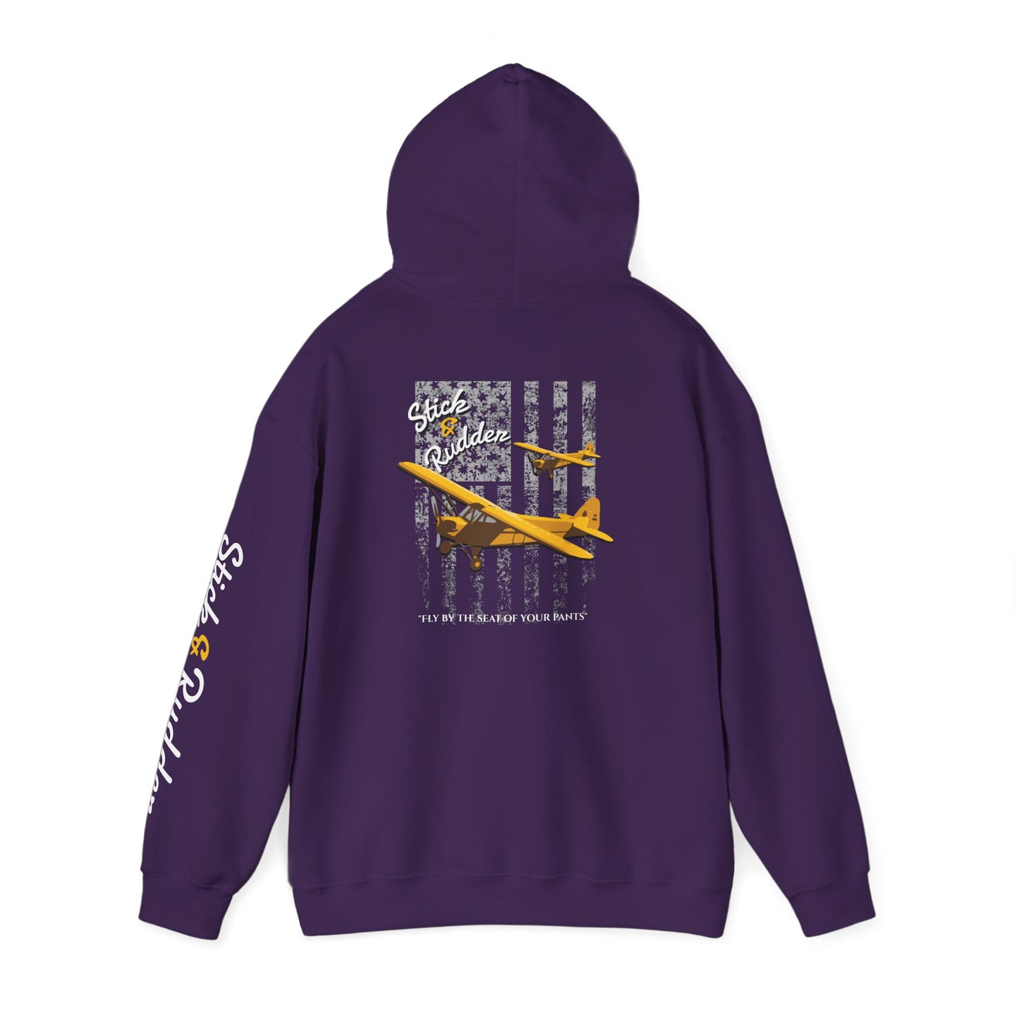 Stick & Rudder Aviator Vintage Hoodie, Unisex Pilot Sweatshirt, Retro Aviation Gift, Cozy Travel Wear, Unique Airplane Design