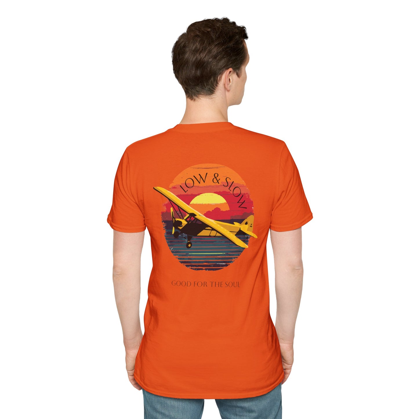 Low & Slow Taildragger Flying Aviation T-Shirt
