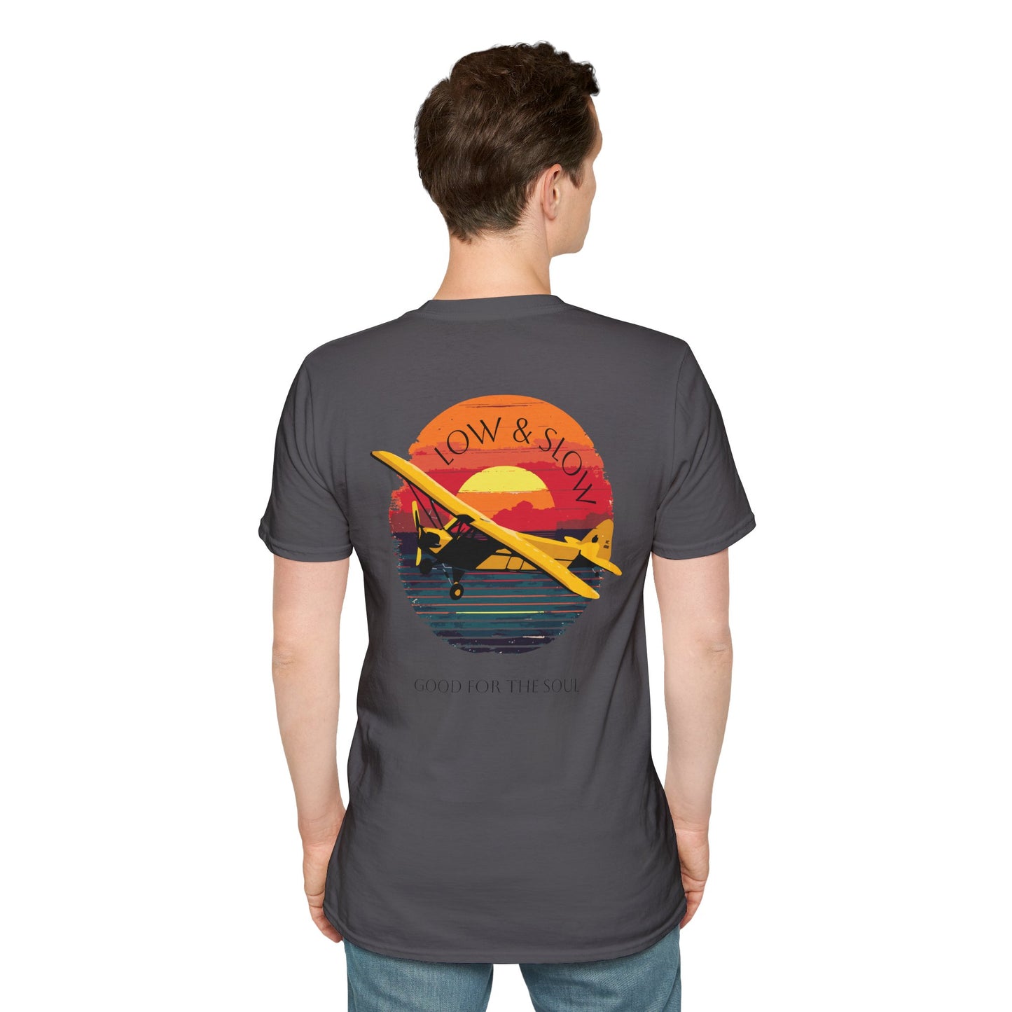 Low & Slow Taildragger Flying Aviation T-Shirt