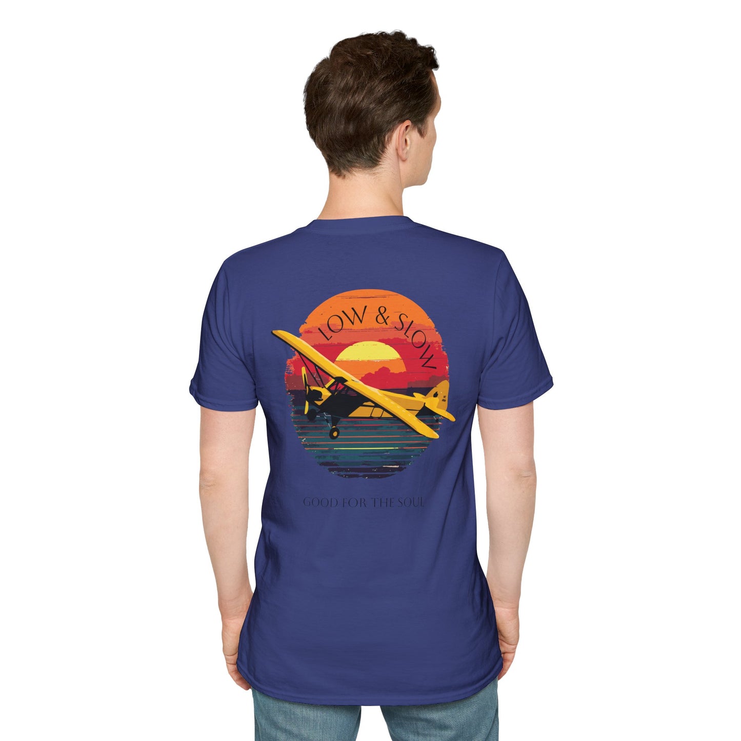 Low & Slow Taildragger Flying Aviation T-Shirt