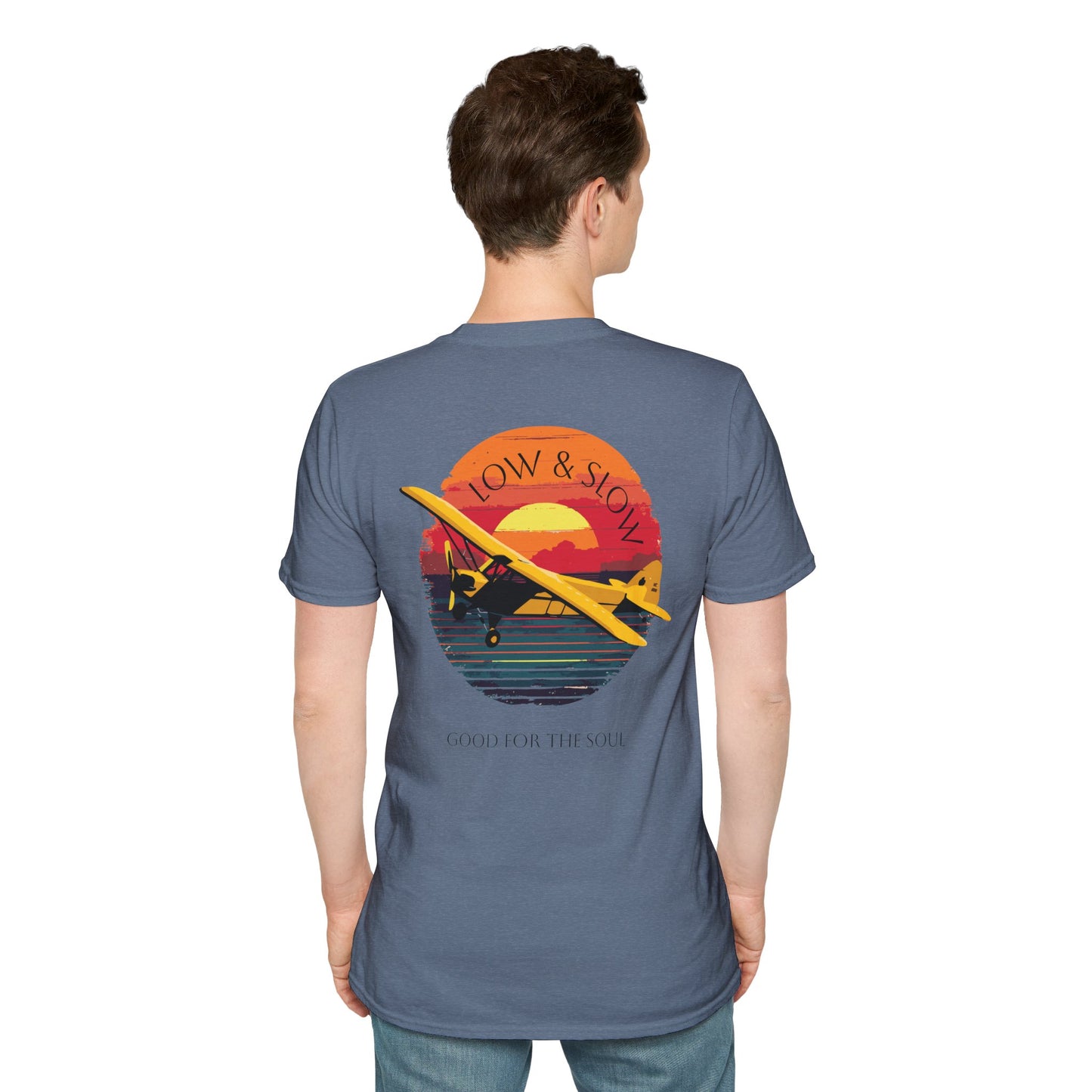 Low & Slow Taildragger Flying Aviation T-Shirt
